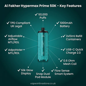 Al Fakher Hypermax Prime 50K Prefilled Pod Kit