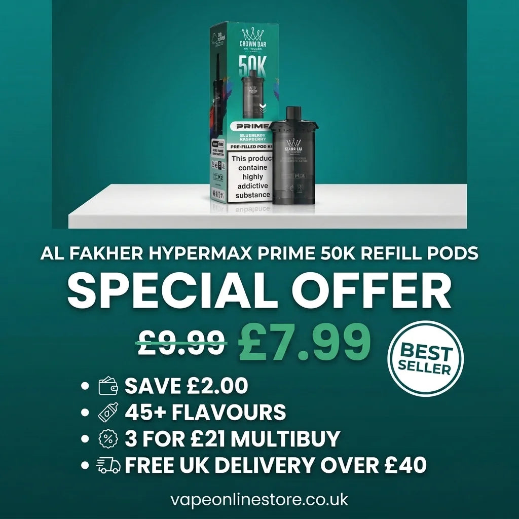 Al Fakher 50K Hypermax Prime Refill Pods | 45+ Flavours