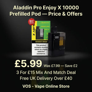 Aladdin Pro Enjoy X 10000 Prefilled Pod | 3 For £15
