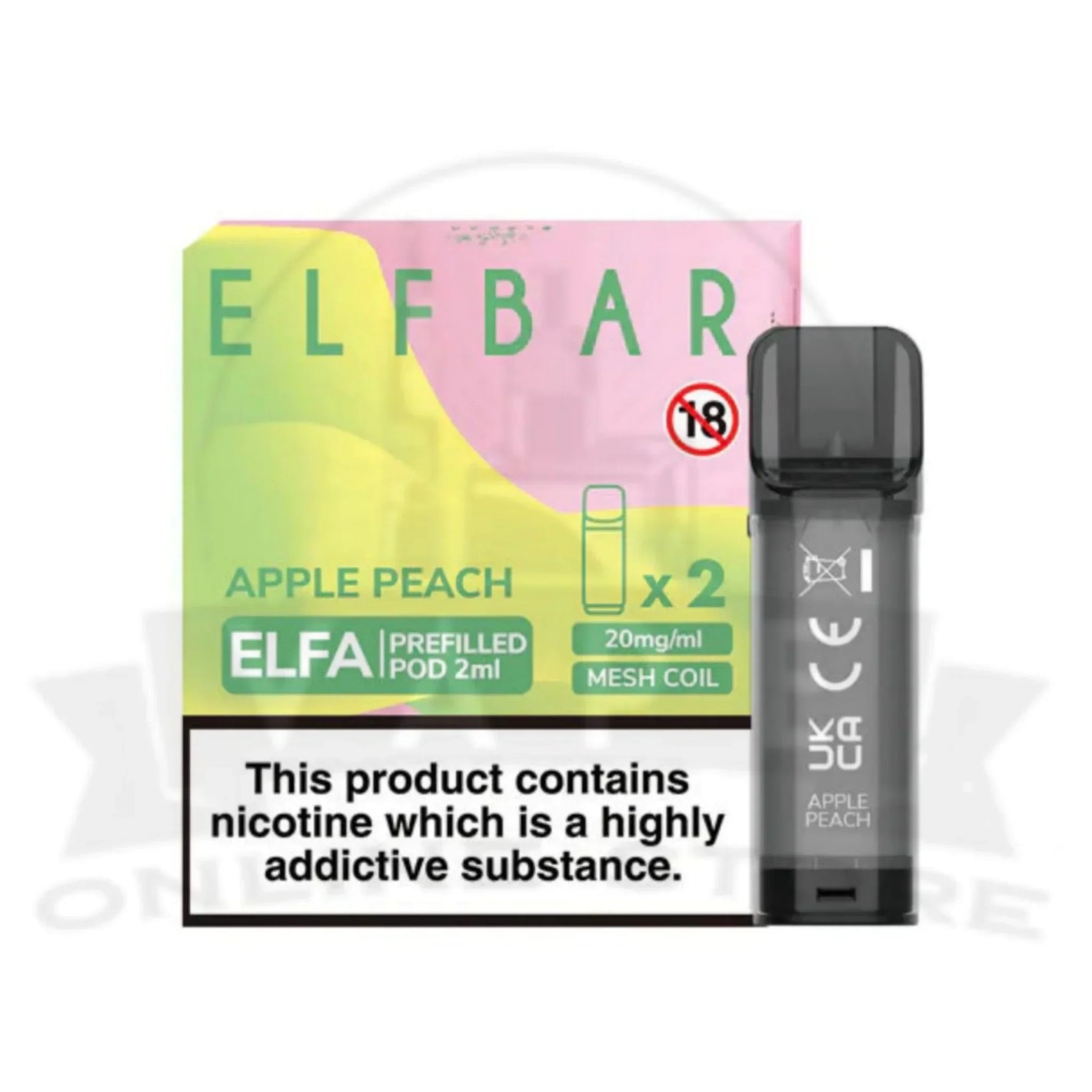 Apple Peach Elfa Pre-filled Pods By Elf Bar

