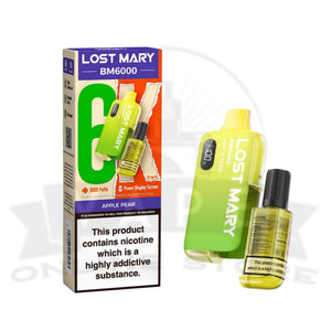 Apple Pear Lost Mary BM6000 Prefilled Pod Vape Kit | Must Try