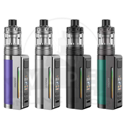 Aspire Zelos M80 Vape Kit with Nautilus 3SR tank and 0.96 inch TFT colour screen, all eight colours