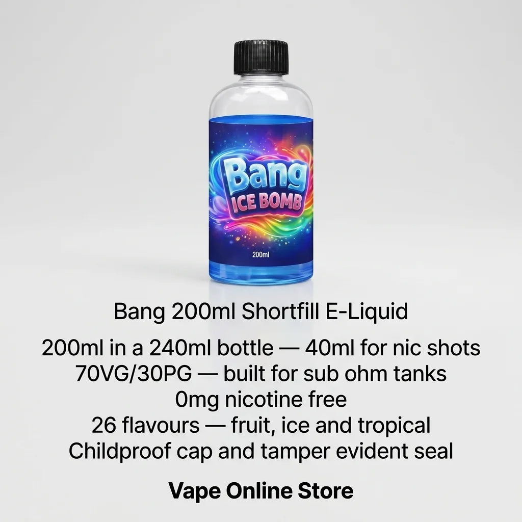 Bang 200ml Shortfill E-Liquid