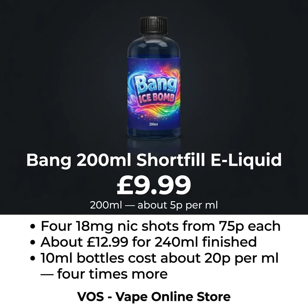 Bang 200ml Shortfill E-Liquid