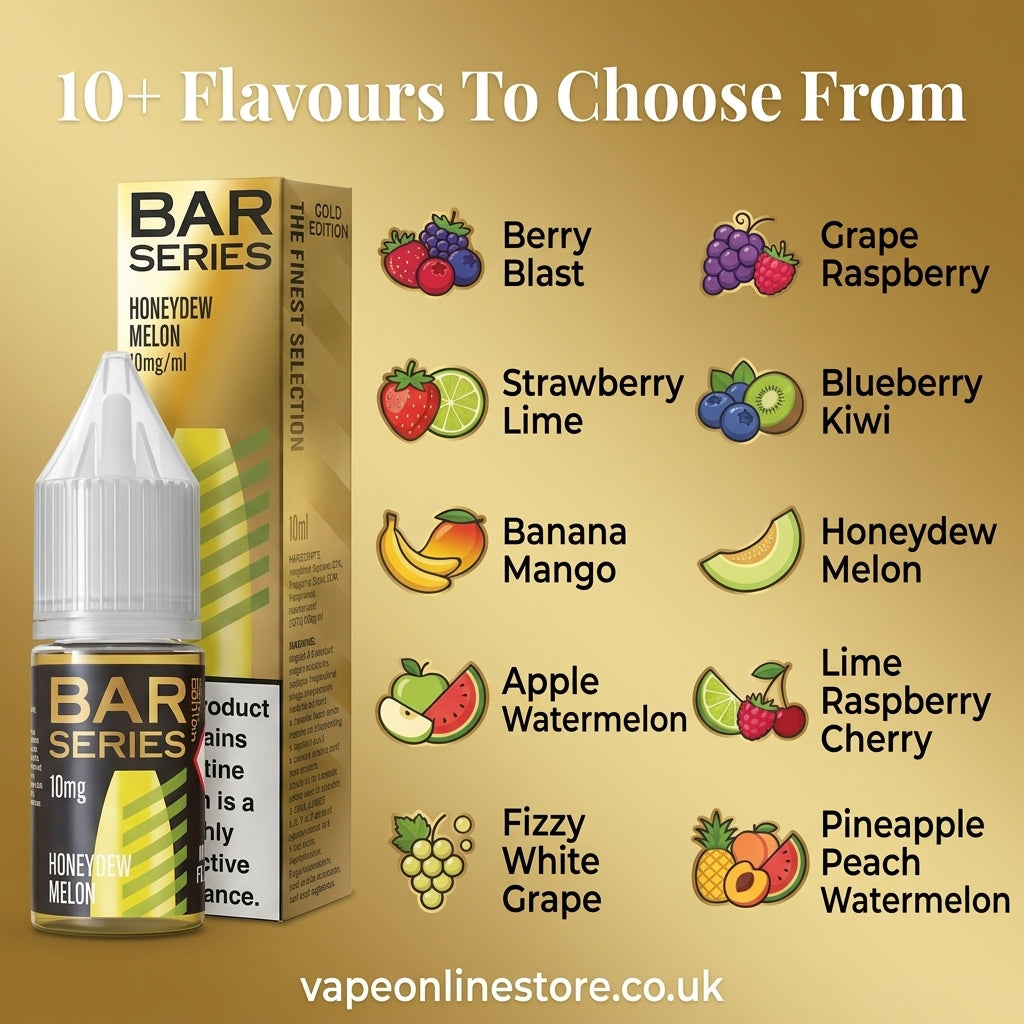 Bar Series Gold Edition 10ml Nic Salts E-Liquid