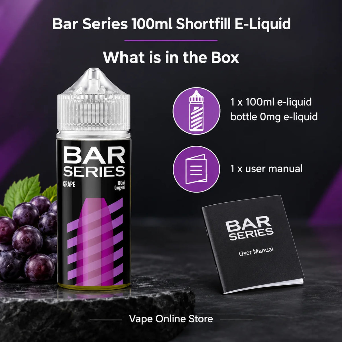 Bar Series 100ml Shortfill E-Liquid