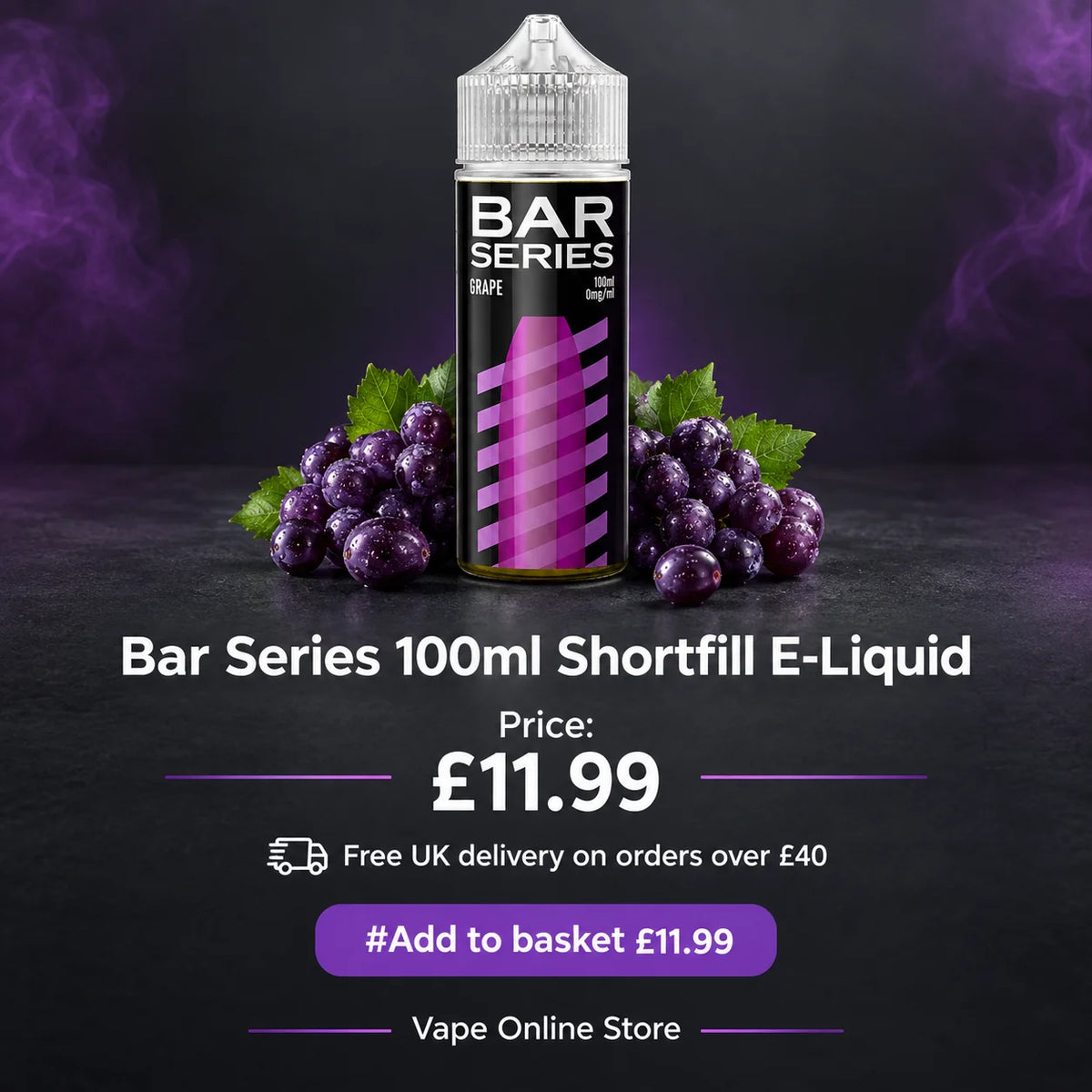 Bar Series 100ml Shortfill E-Liquid