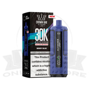 Box Of 10 Al Fakher Crown Bar 30K Puff Hypermax Vape Kit