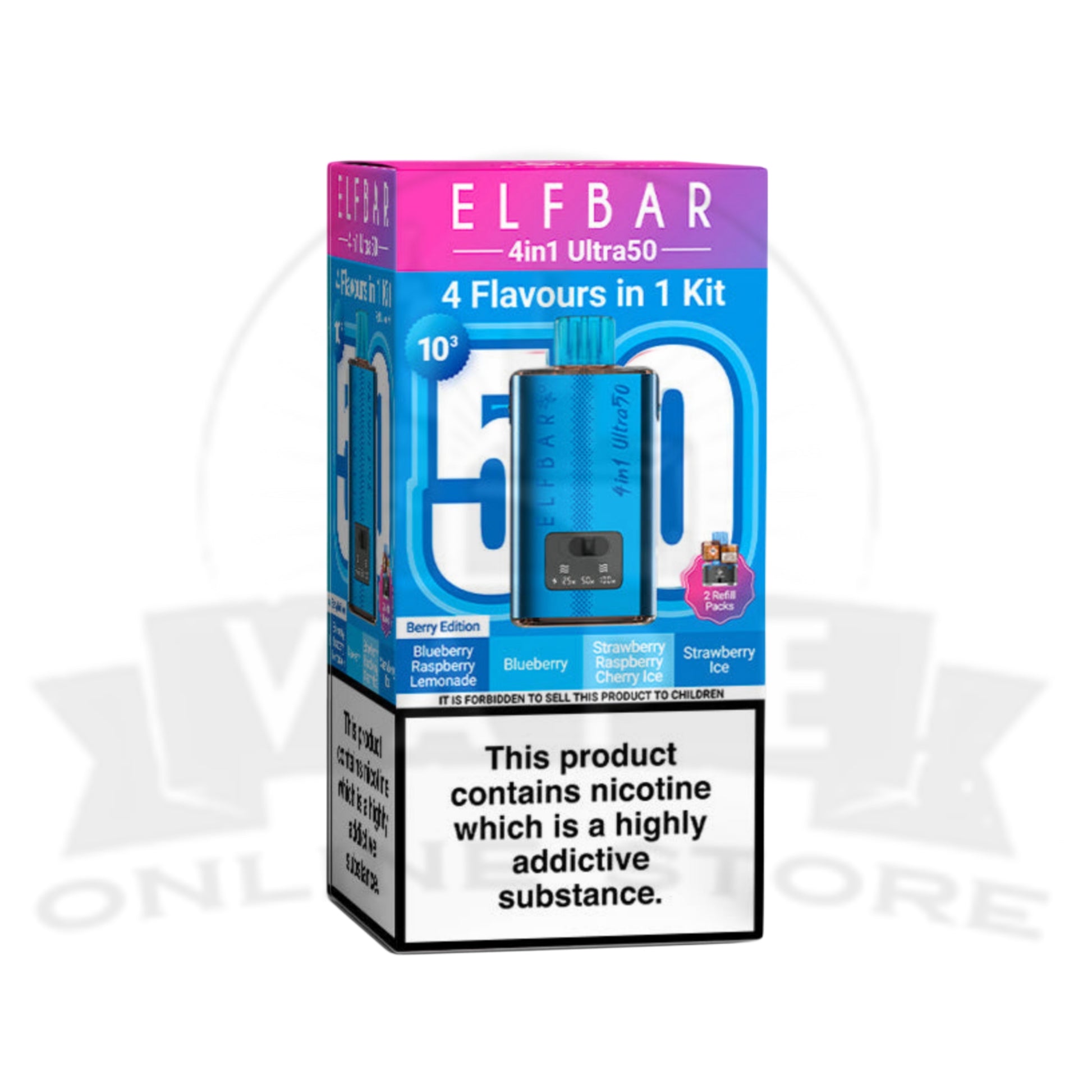 Elf Bar 4-in-1 Ultra 50k Prefilled Pod Kit