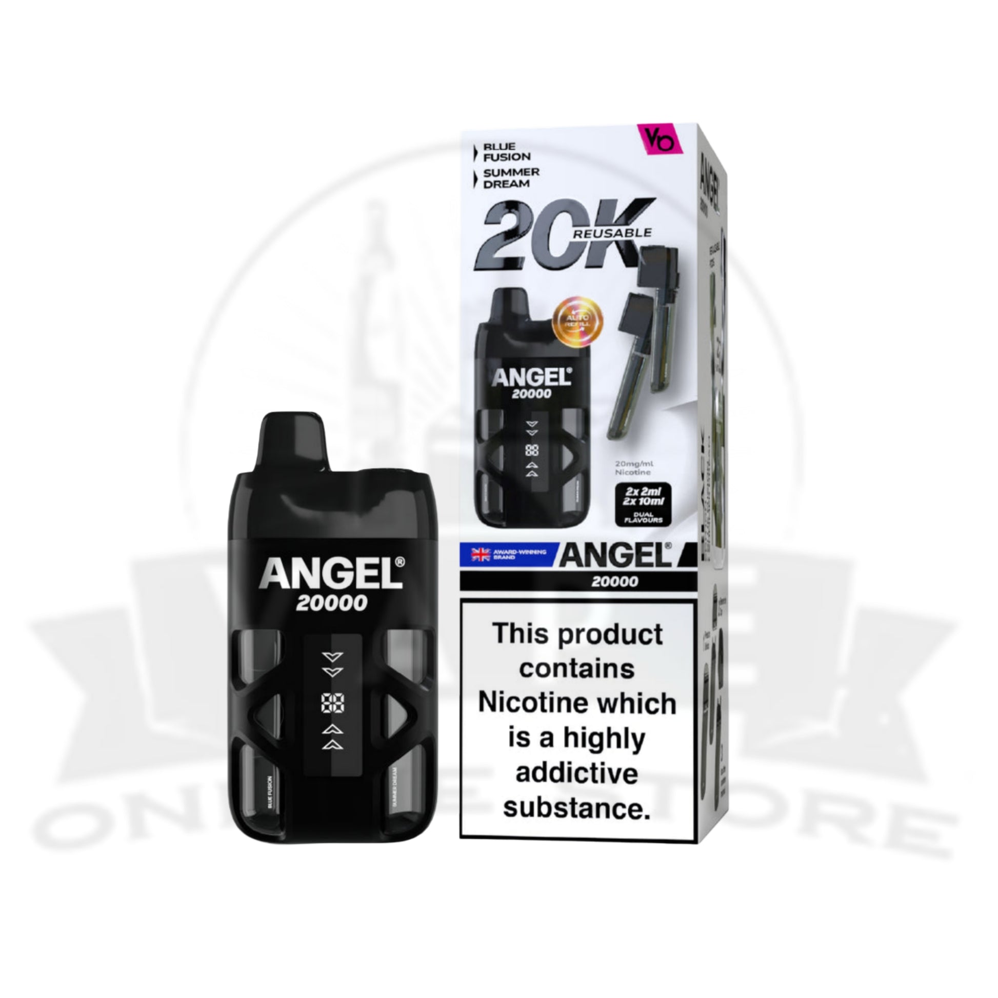 Black Edition Vapes Bars Angel 20000 Vape Prefilled Pod Kit