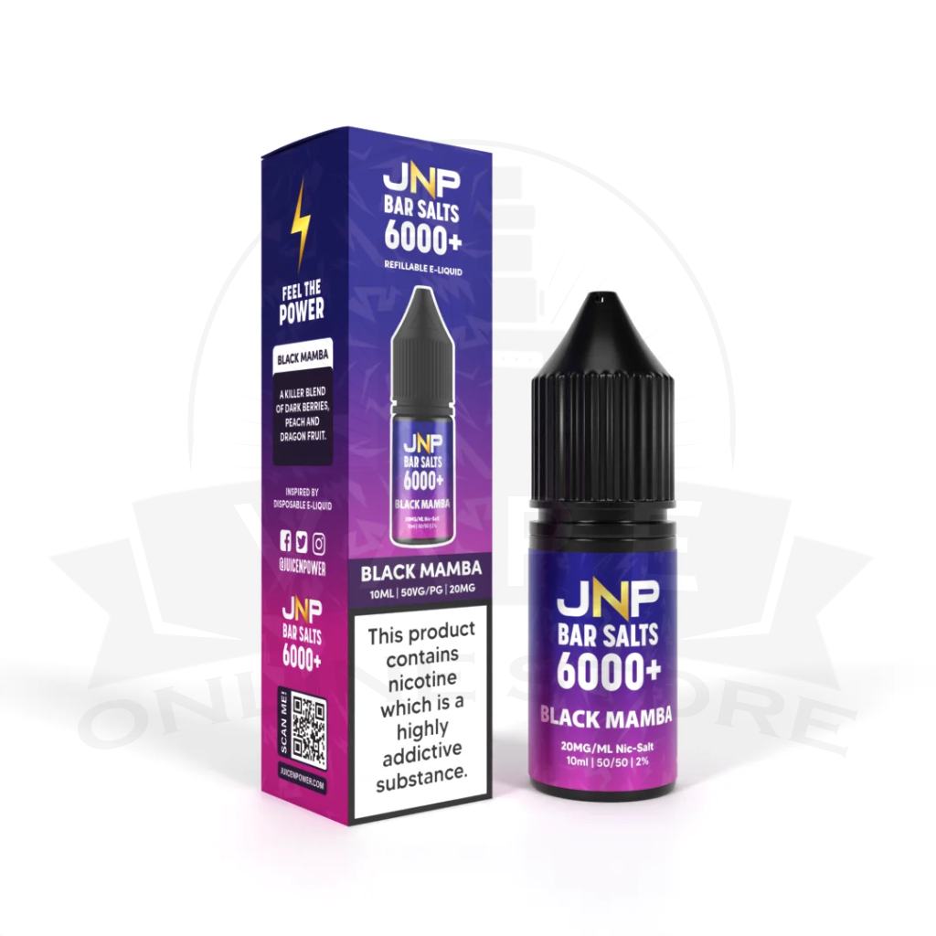 JNP Bar Salt 6000+ Nic Salts | 10ml Juice N Power | 25+ Flavours
