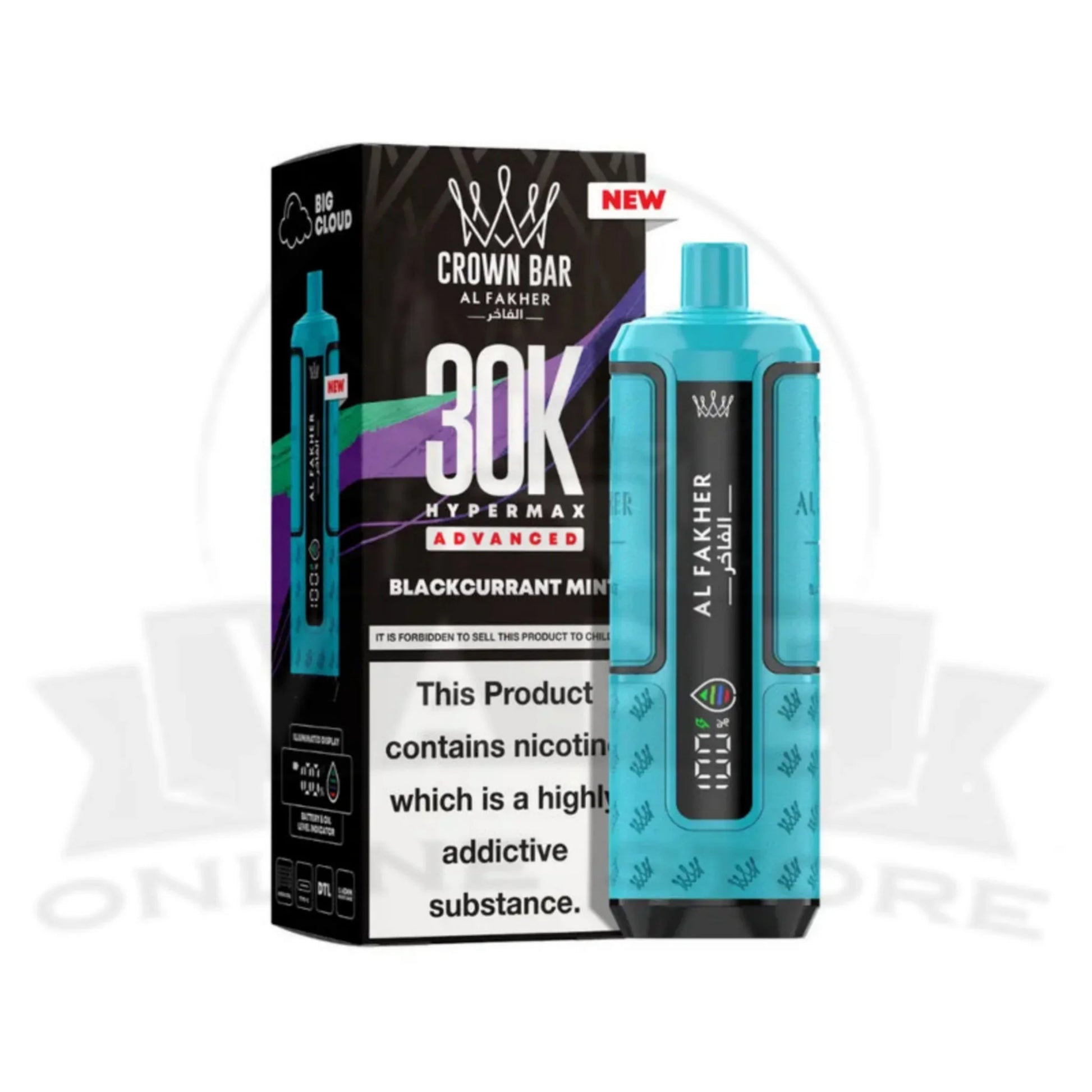 Al Fakher Vape Crown Bar 30K Hypermax | Only 9.99 Al Fakher Vape Crown Bar 30K Hypermax | Only 9.99