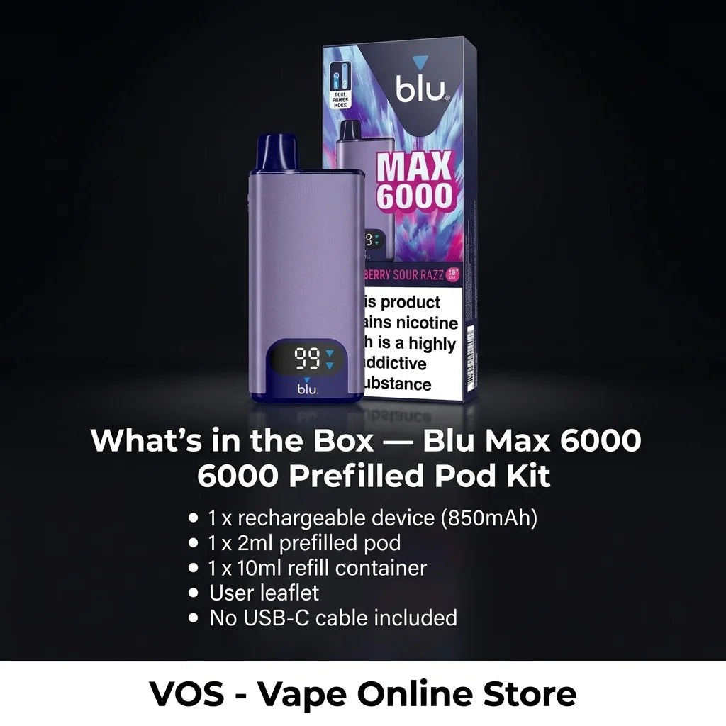 Blu Max 6000 Prefilled Pod Kit