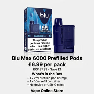 Blu Max 6000 Prefilled Pods