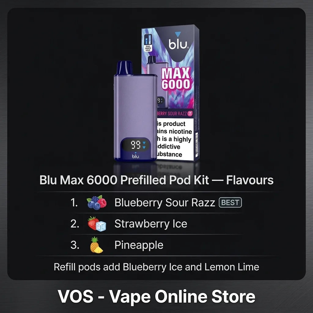 Blu Max 6000 Prefilled Pod Kit