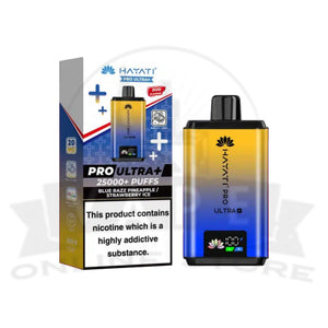 Blue Razz Pineapple / Strawberry Ice Hayati Pro Ultra Plus 25000 Prefilled Pod Vape Kit