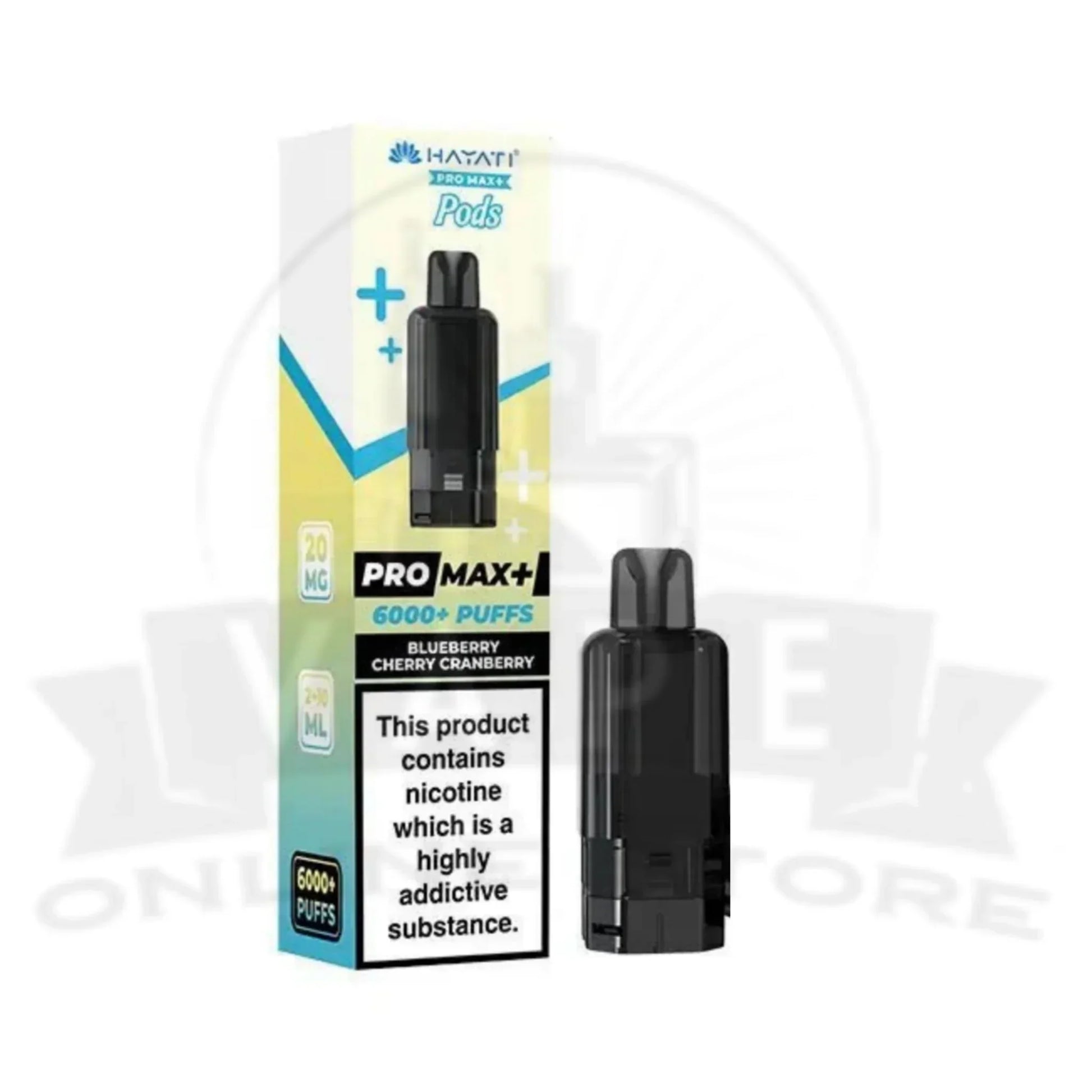 Blueberry Cherry Cranberry Hayati Pro Max Plus 6000 Puffs Replacement Pods