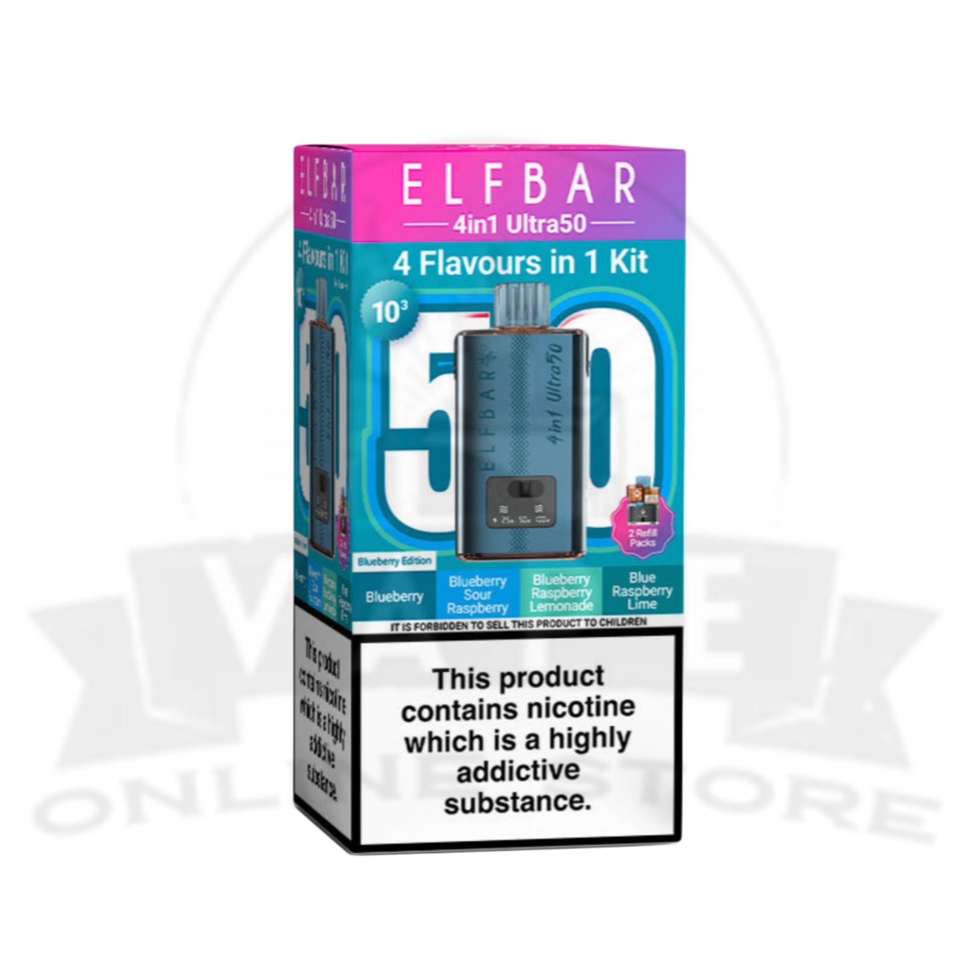 Elf Bar 4 in 1 Ultra 50 Prefilled Pod Kit | 4 In 1 Vape Elf Bar 4 in 1 Ultra 50 Prefilled Pod Kit | 4 In 1 Vape