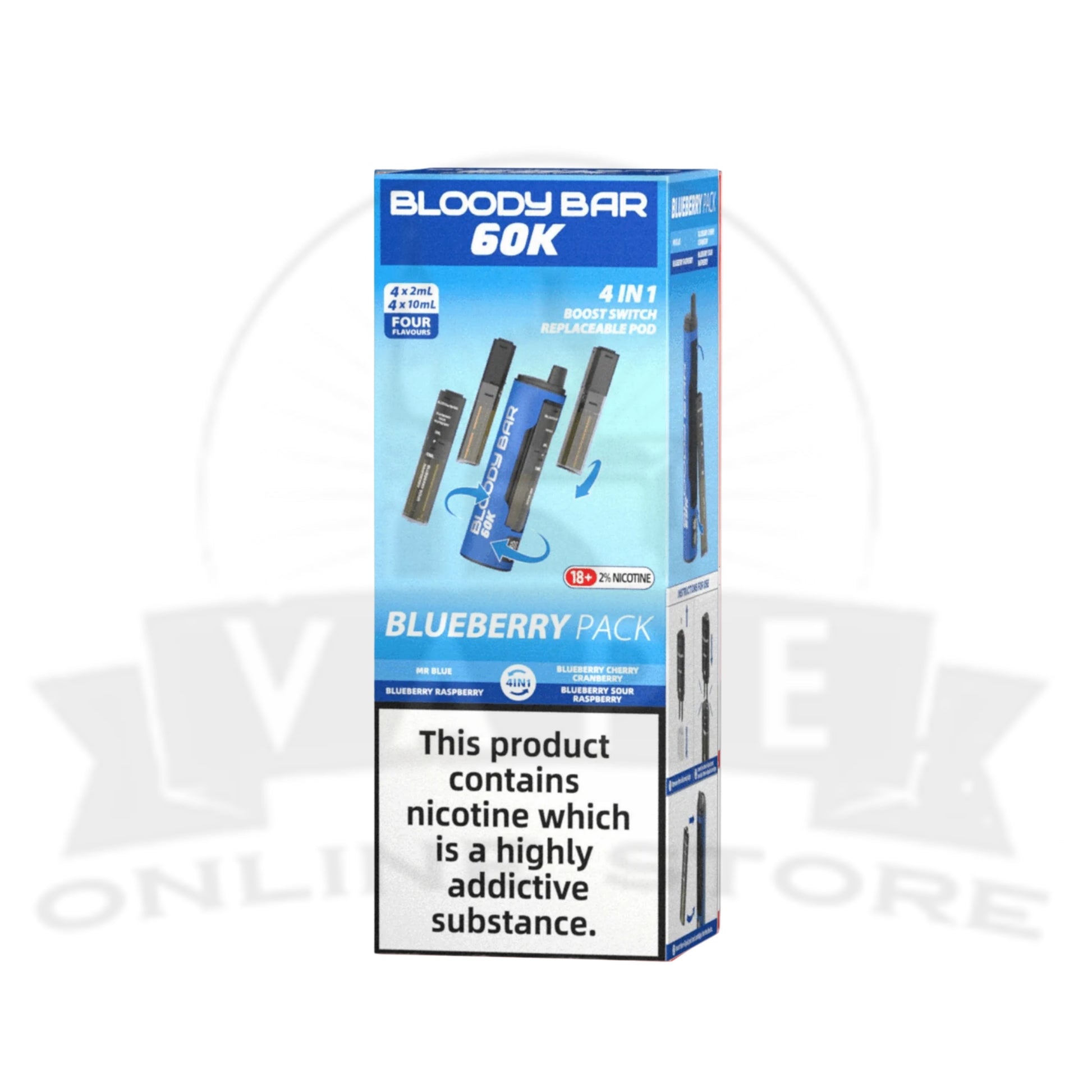 Bloody Bar 60K Puff 4-in-1 Disposable Vape | 3 For £30