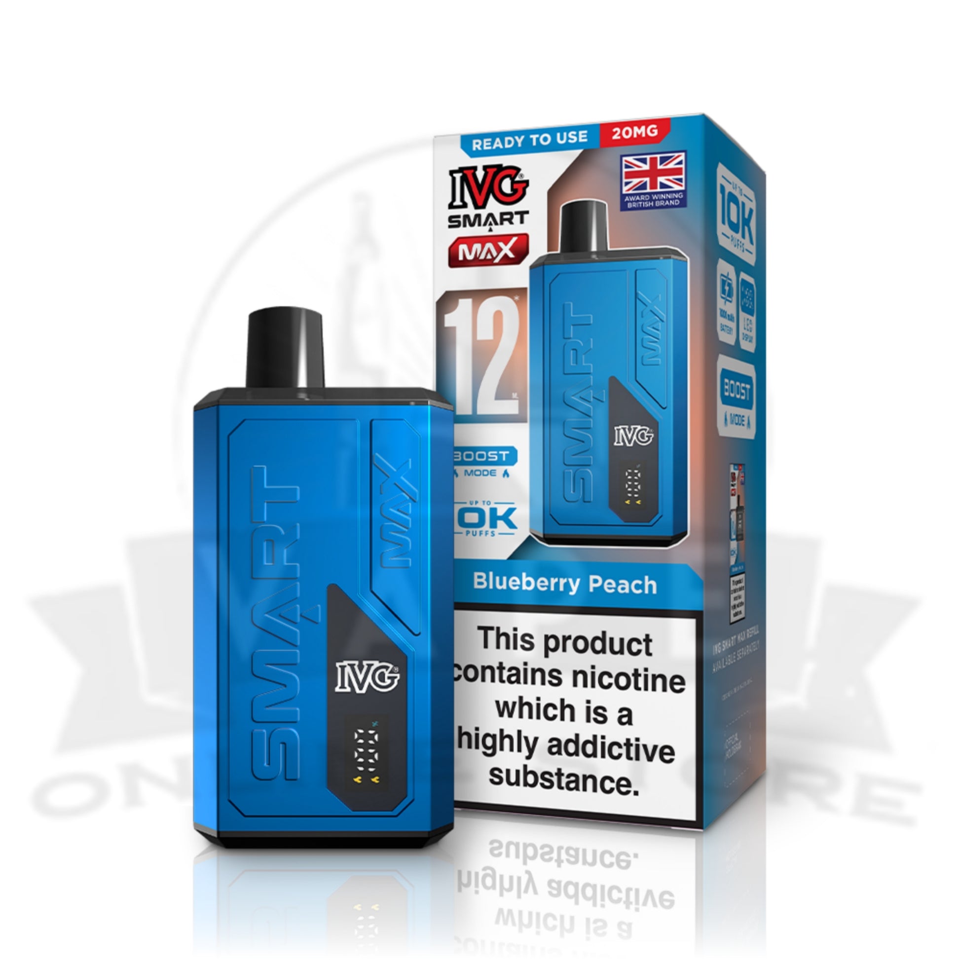 Blueberry Peach IVG Smart Max 10k Vape Kit