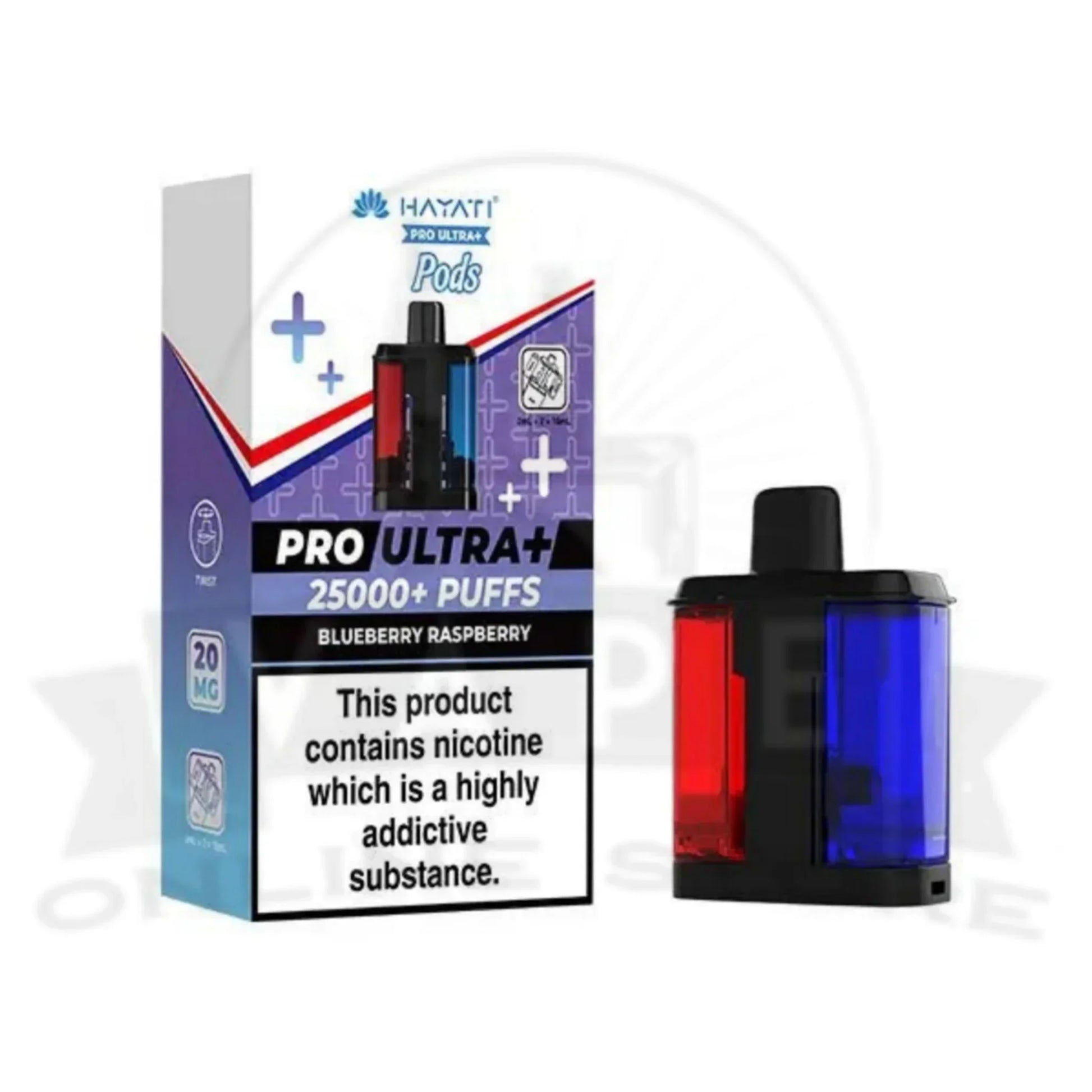 Blueberry Raspberry Hayati Pro Ultra Plus 25000 Prefilled Pods