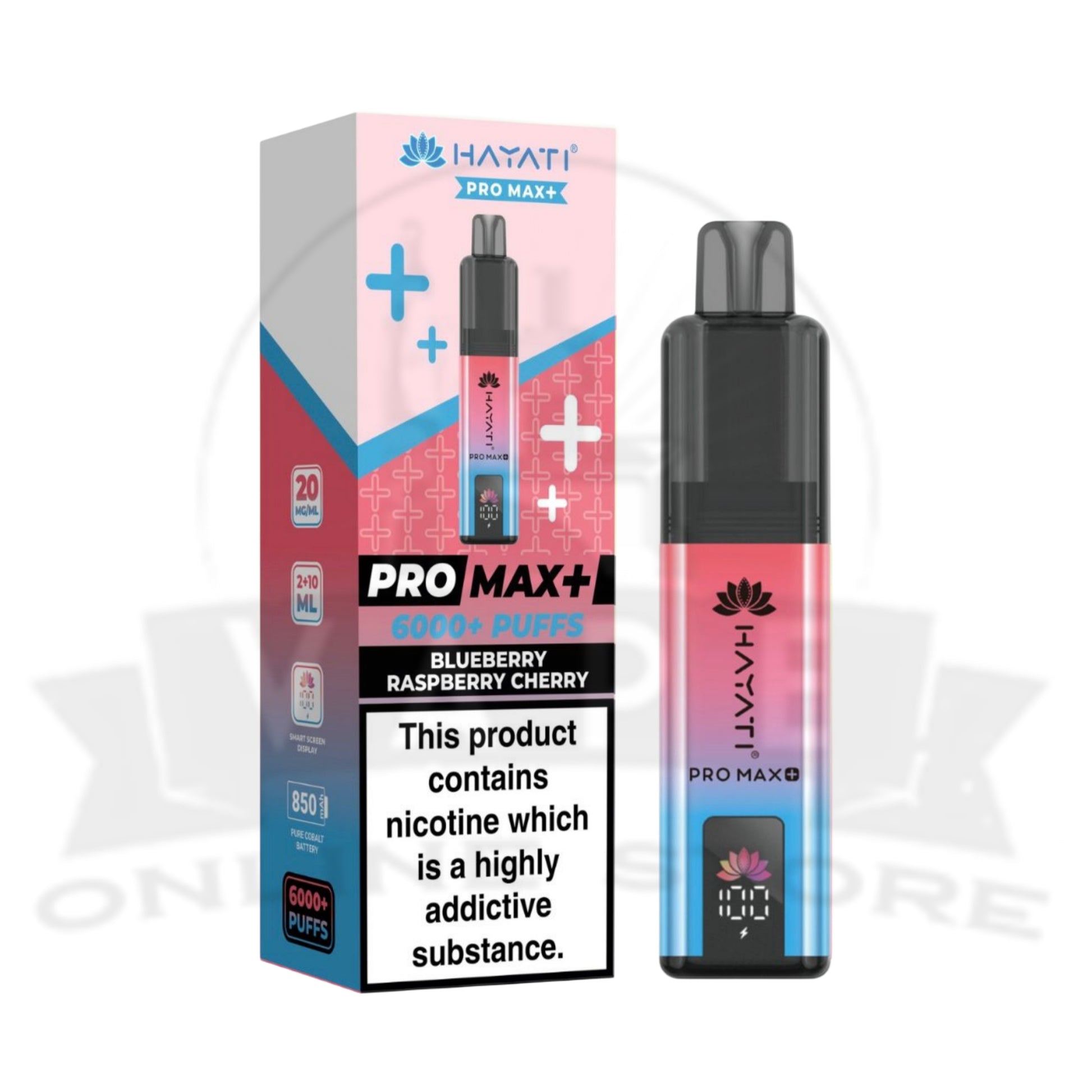 Blueberry Raspberry Cherry Hayati Pro Max Plus 6000 Puffs Pod Kit
