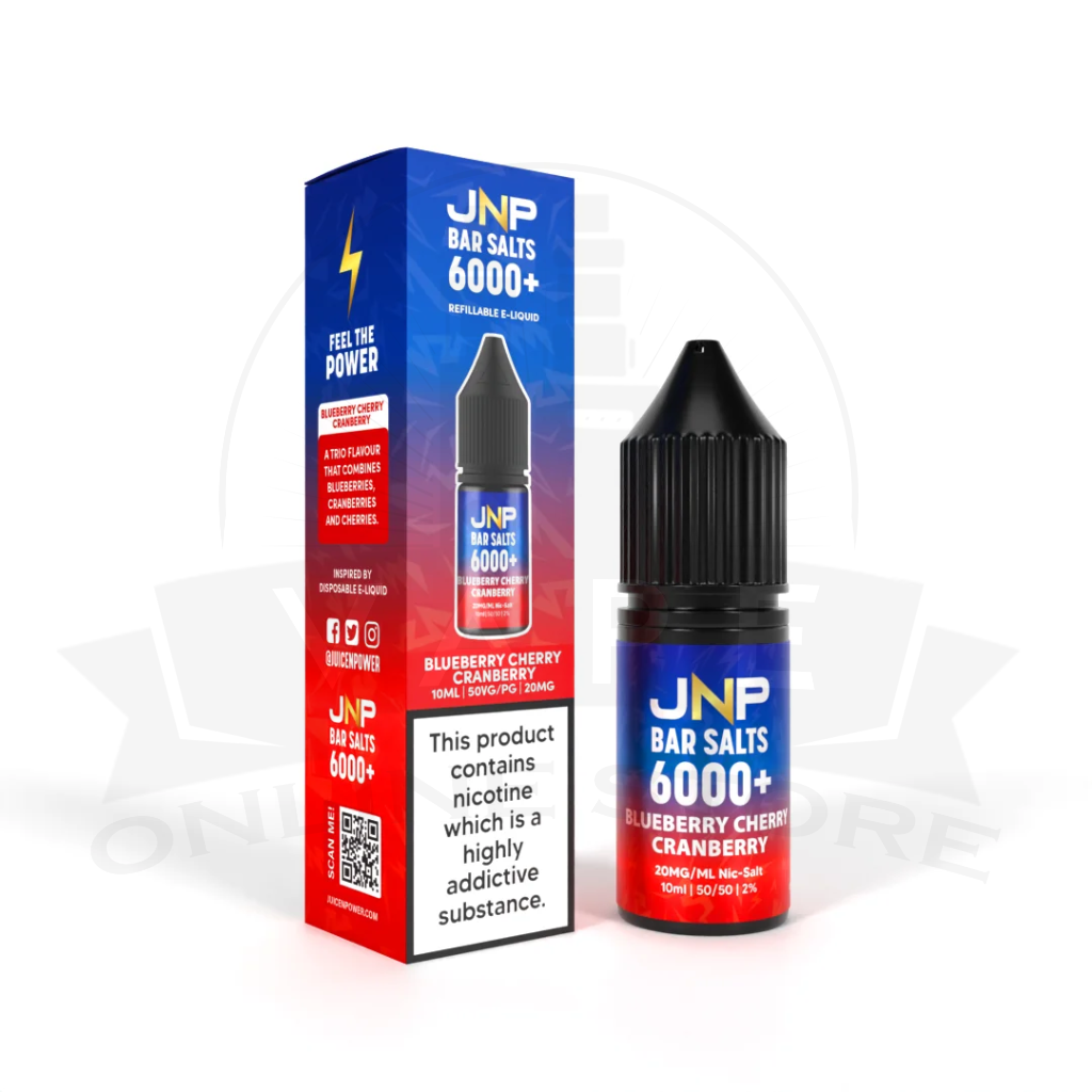 JNP Bar Salt 6000+ Nic Salts | 10ml Juice N Power | 25+ Flavours