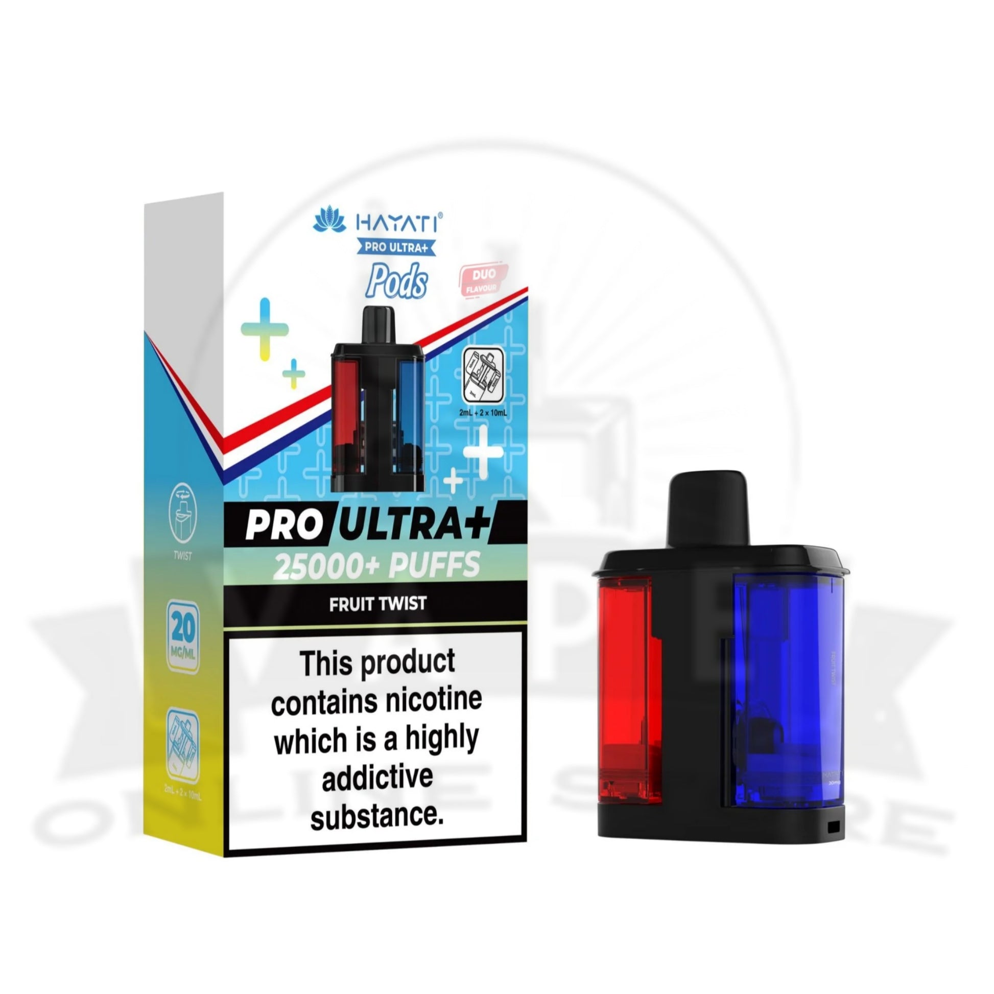 Box Of 10 Hayati Pro Ultra Plus 25000 Replacement Pods