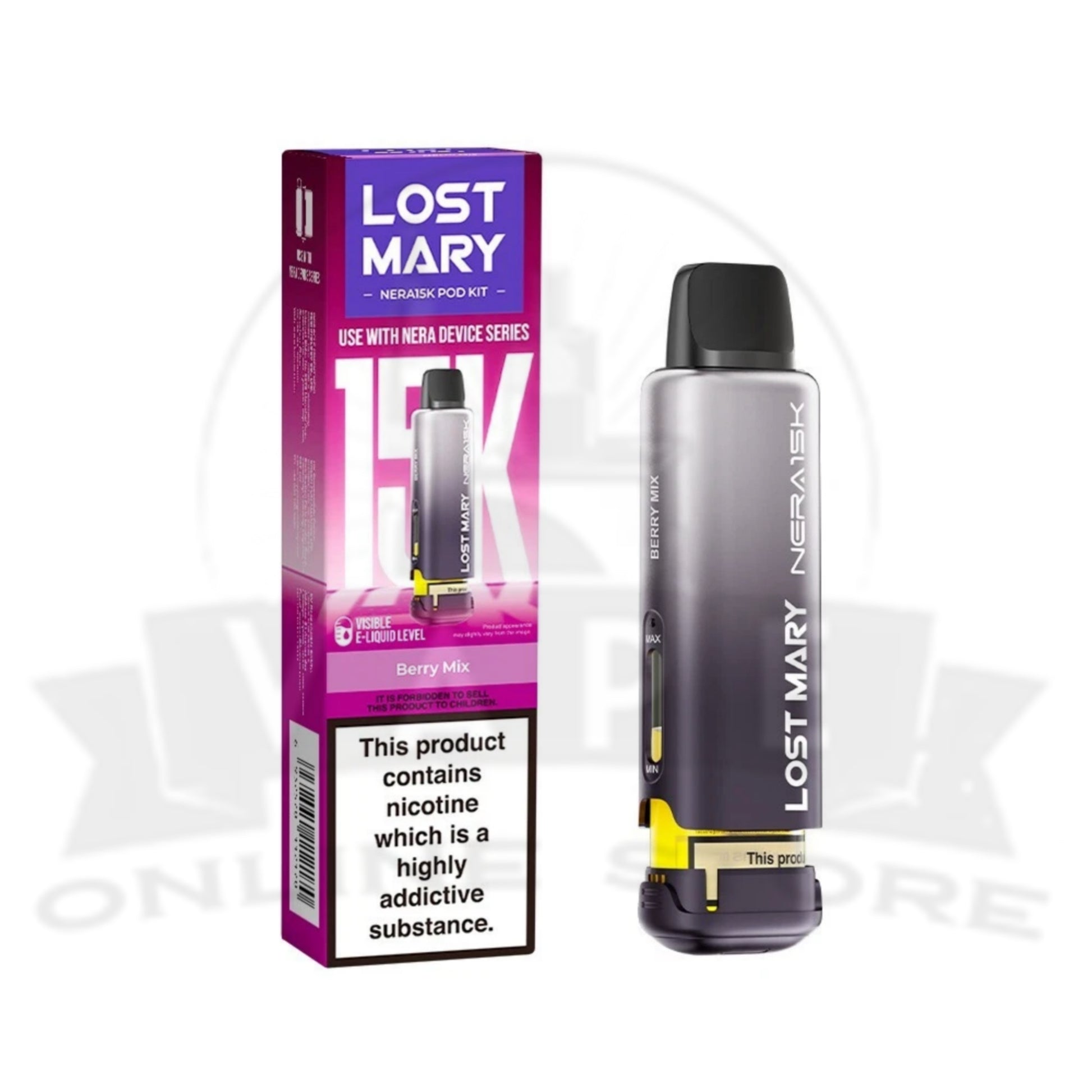 BOX Of 10 Lost Mary Nera 15K Puffs Prefilled Replacement Pods