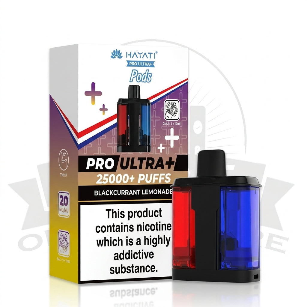 Box Of 10 Hayati Pro Ultra Plus 25000 Replacement Pods