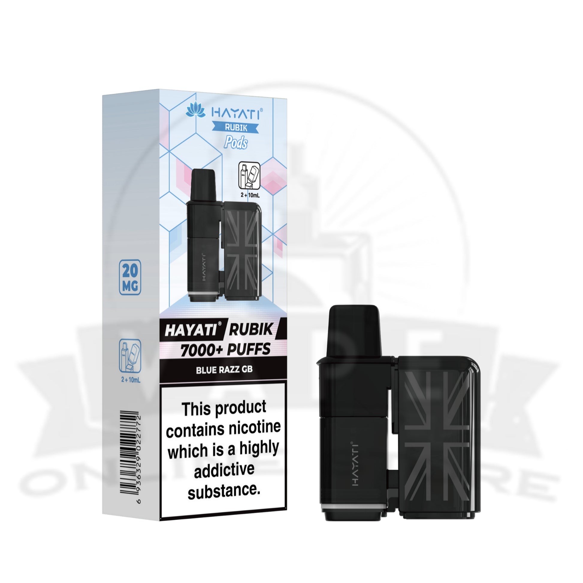Box Of 10 Hayati Rubik 7000 Prefilled Refill Pods
