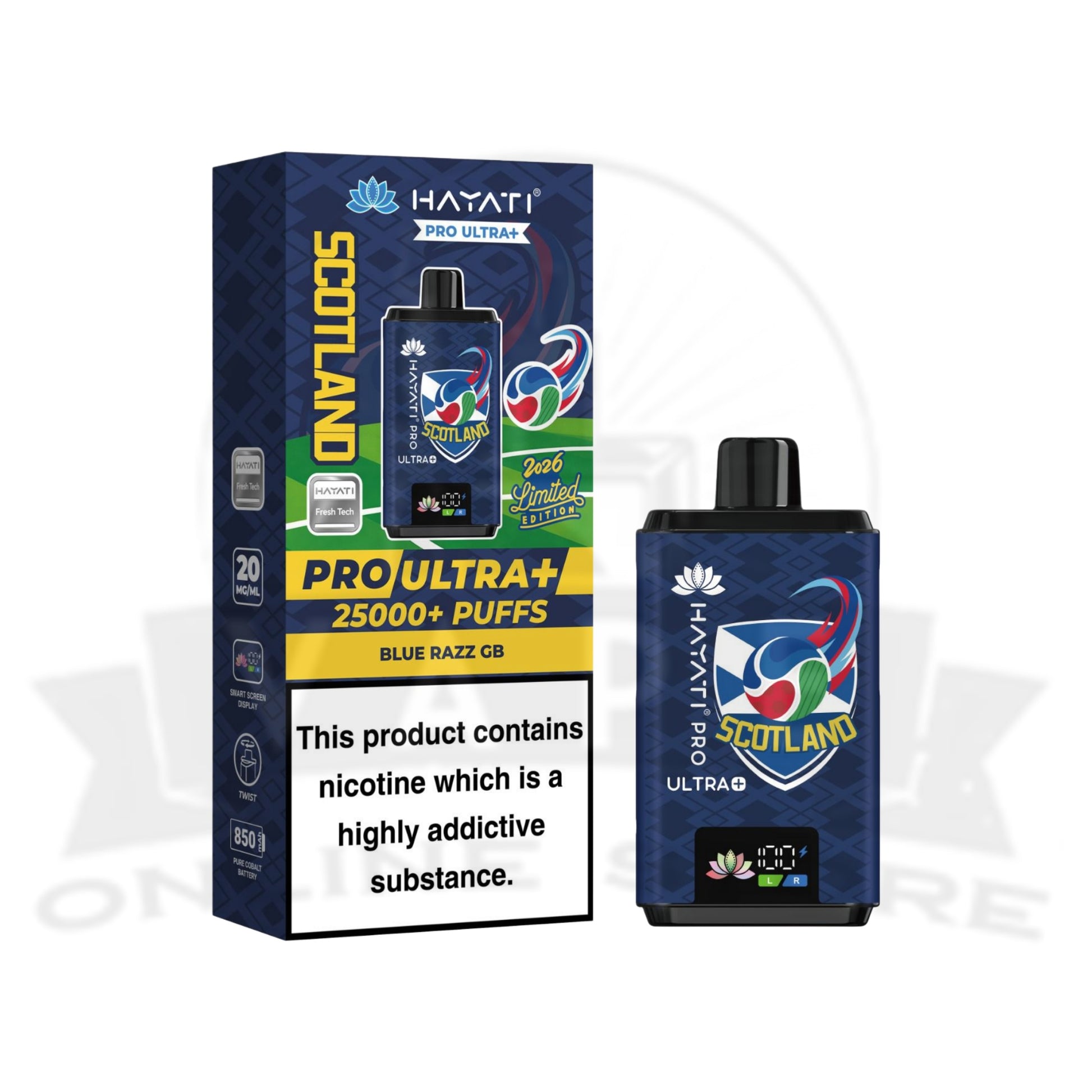 BOX OF 10 Hayati Pro Ultra Plus 25000 Puffs Pod Vape Kit