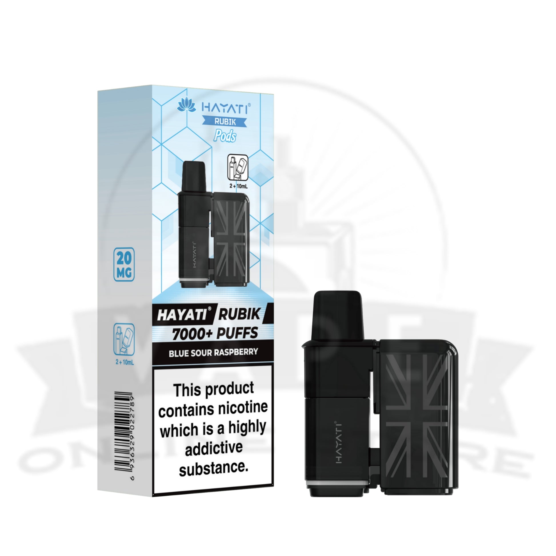 Box Of 10 Hayati Rubik 7000 Prefilled Refill Pods