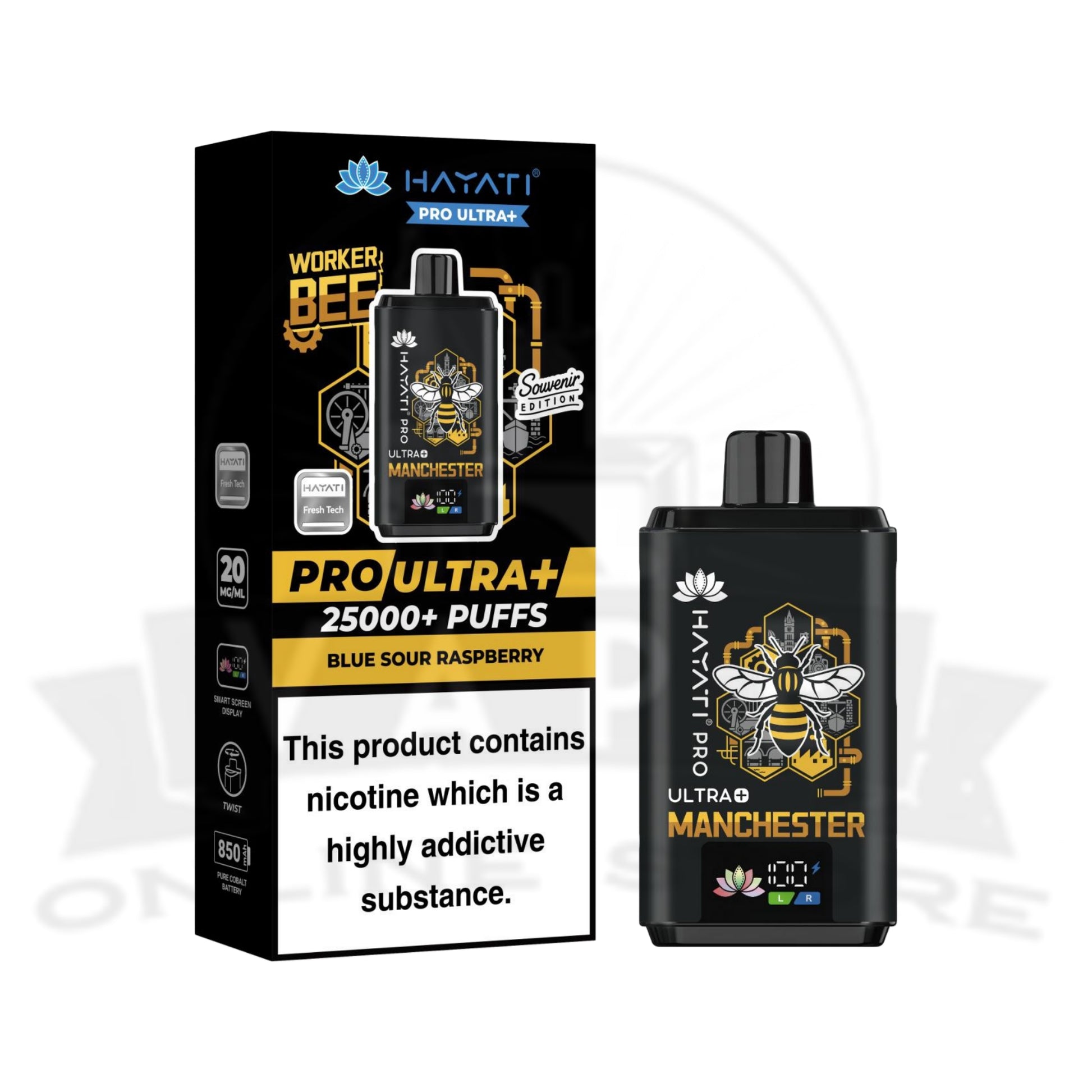 BOX OF 10 Hayati Pro Ultra Plus 25000 Puffs Pod Vape Kit
