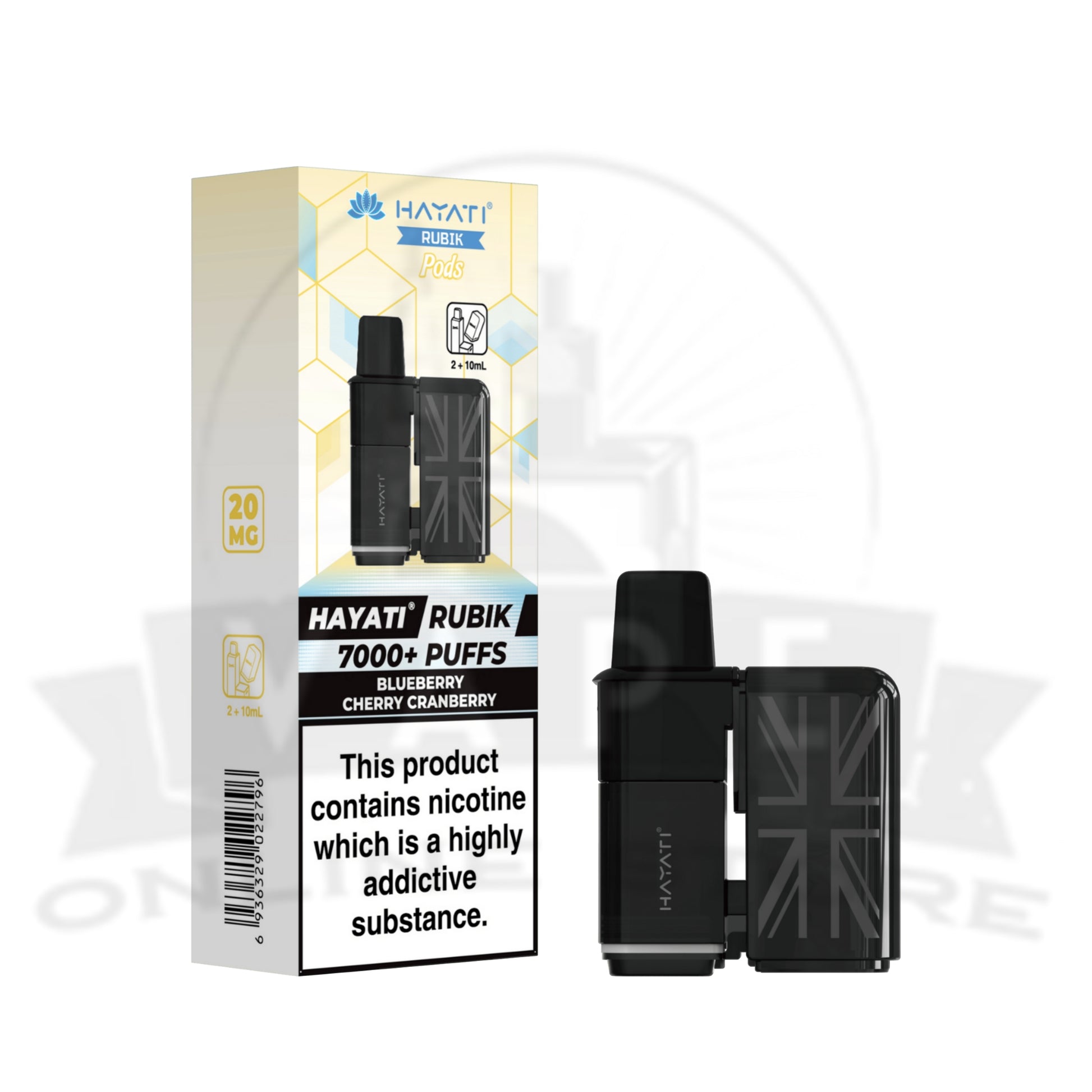 Box Of 10 Hayati Rubik 7000 Prefilled Refill Pods
