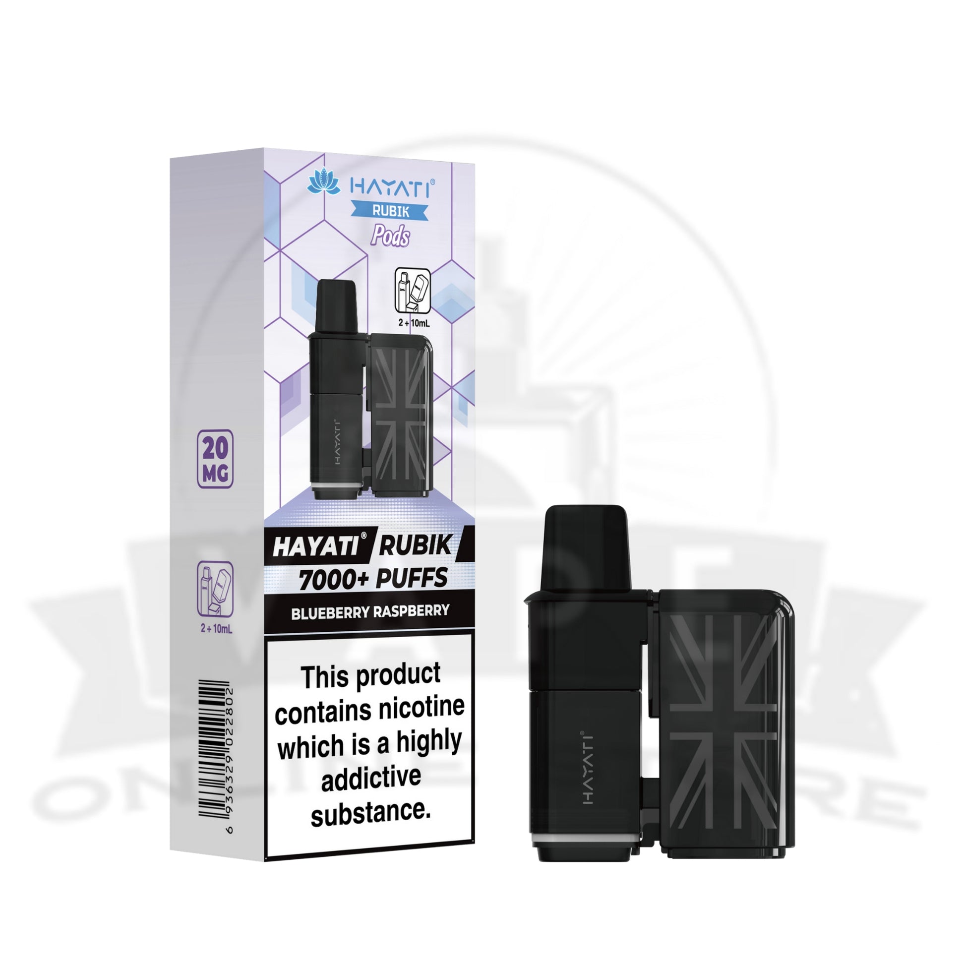 Box Of 10 Hayati Rubik 7000 Prefilled Refill Pods