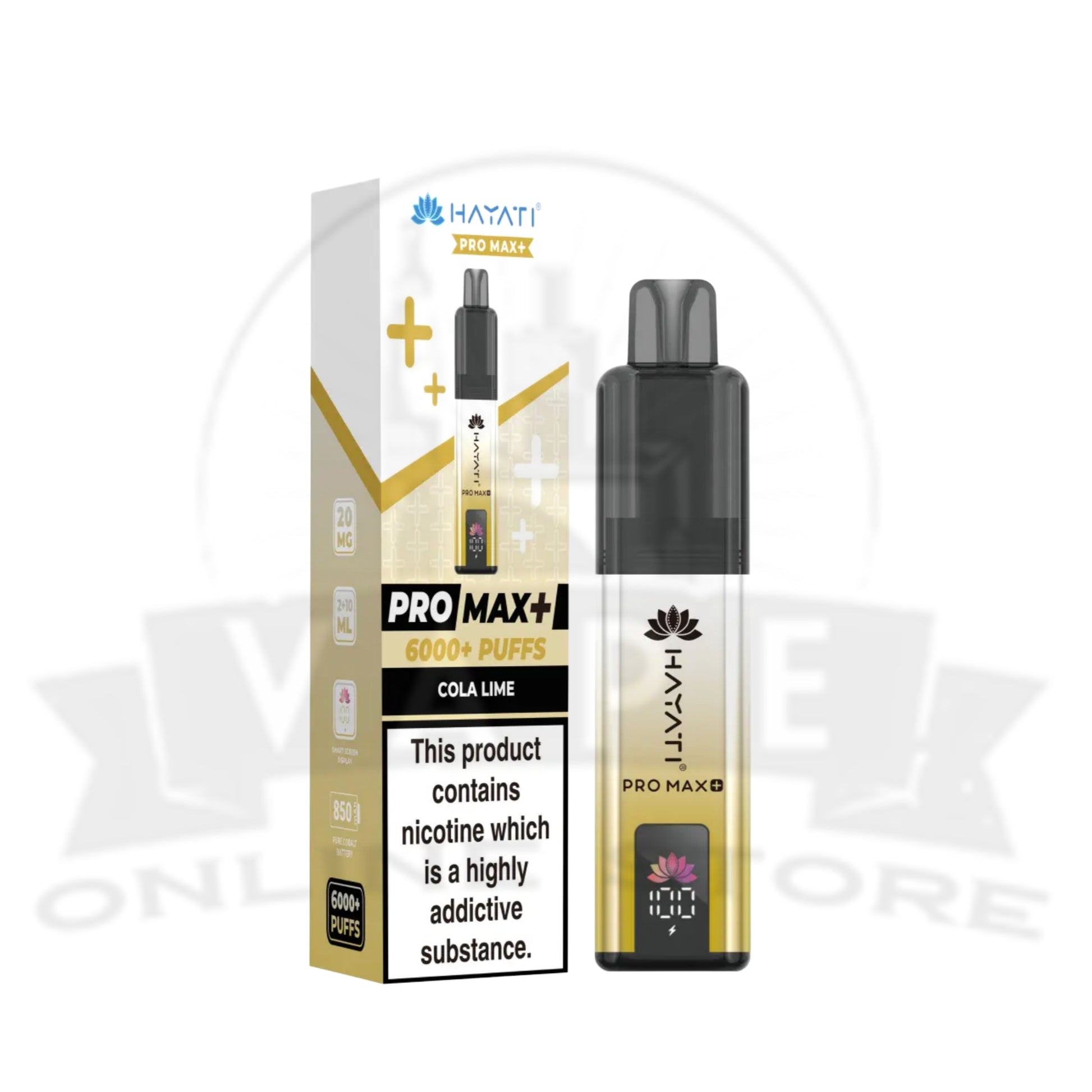 Box Of 10 Hayati Pro Max Plus 6000 Prefilled Pod Kit | 76.99£ Only