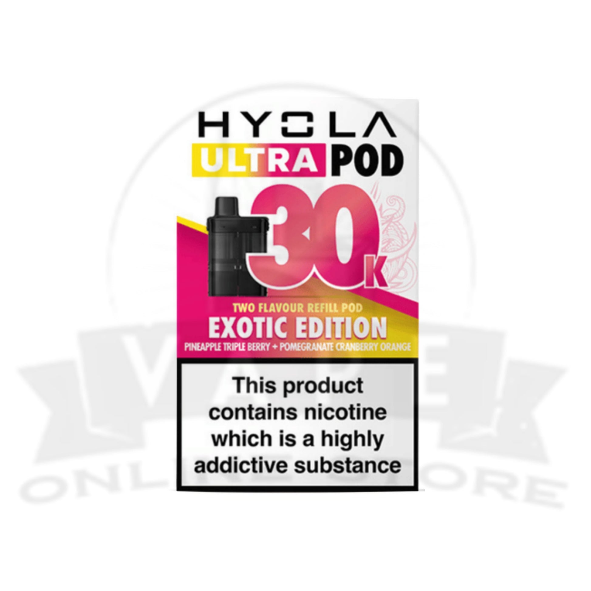 Box Of 10 Hyola Ultra 30k Replacement Pods