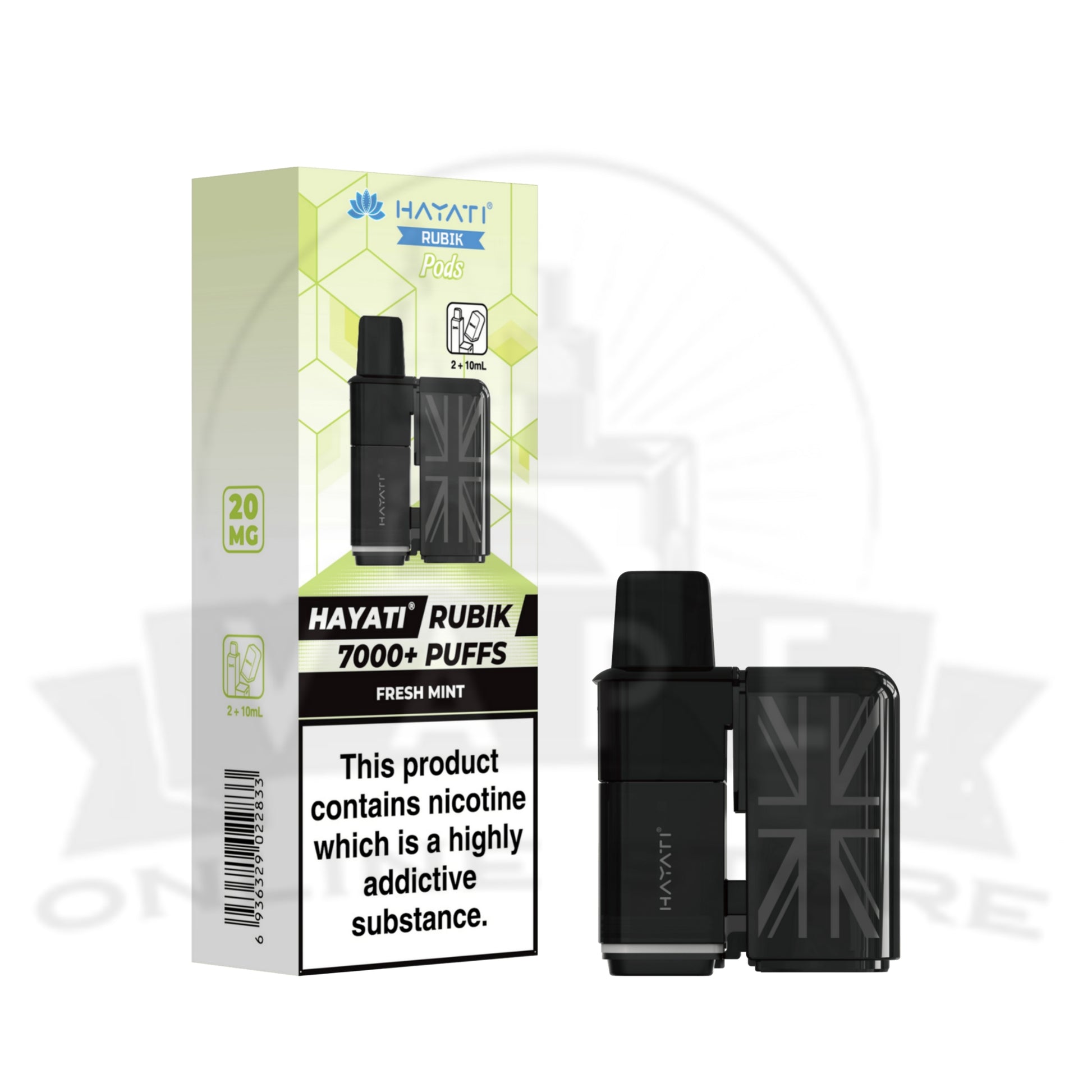 Box Of 10 Hayati Rubik 7000 Prefilled Refill Pods