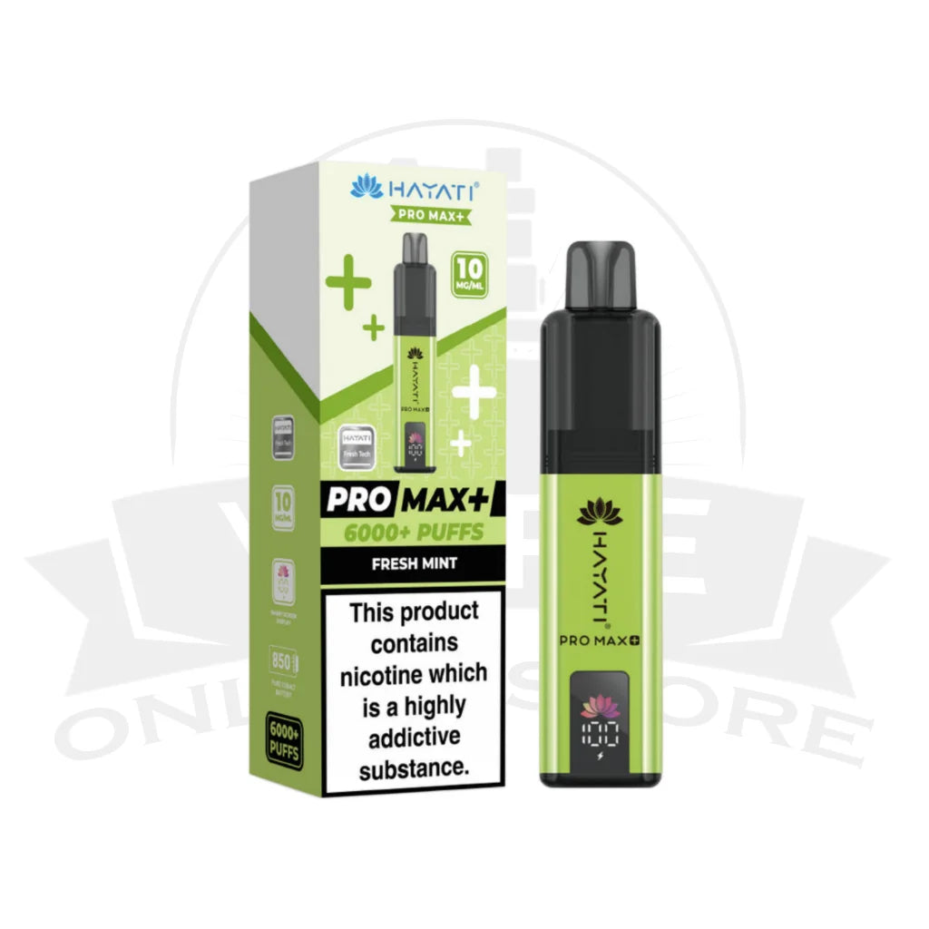 Box Of 10 Hayati Pro Max Plus 6000 Prefilled Pod Kit | 74.99£ Only