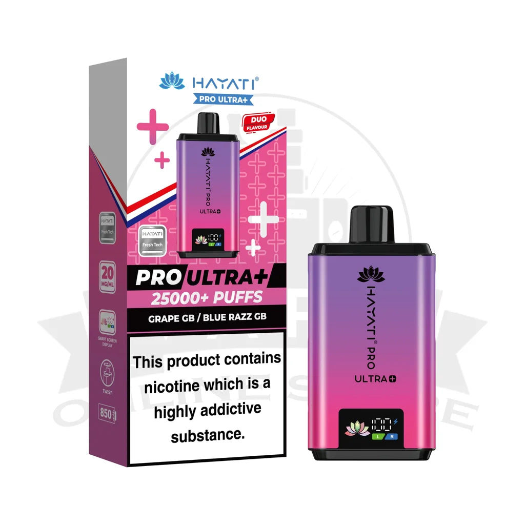 BOX OF 10 Hayati Pro Ultra Plus 25000 Puffs Pod Vape Kit