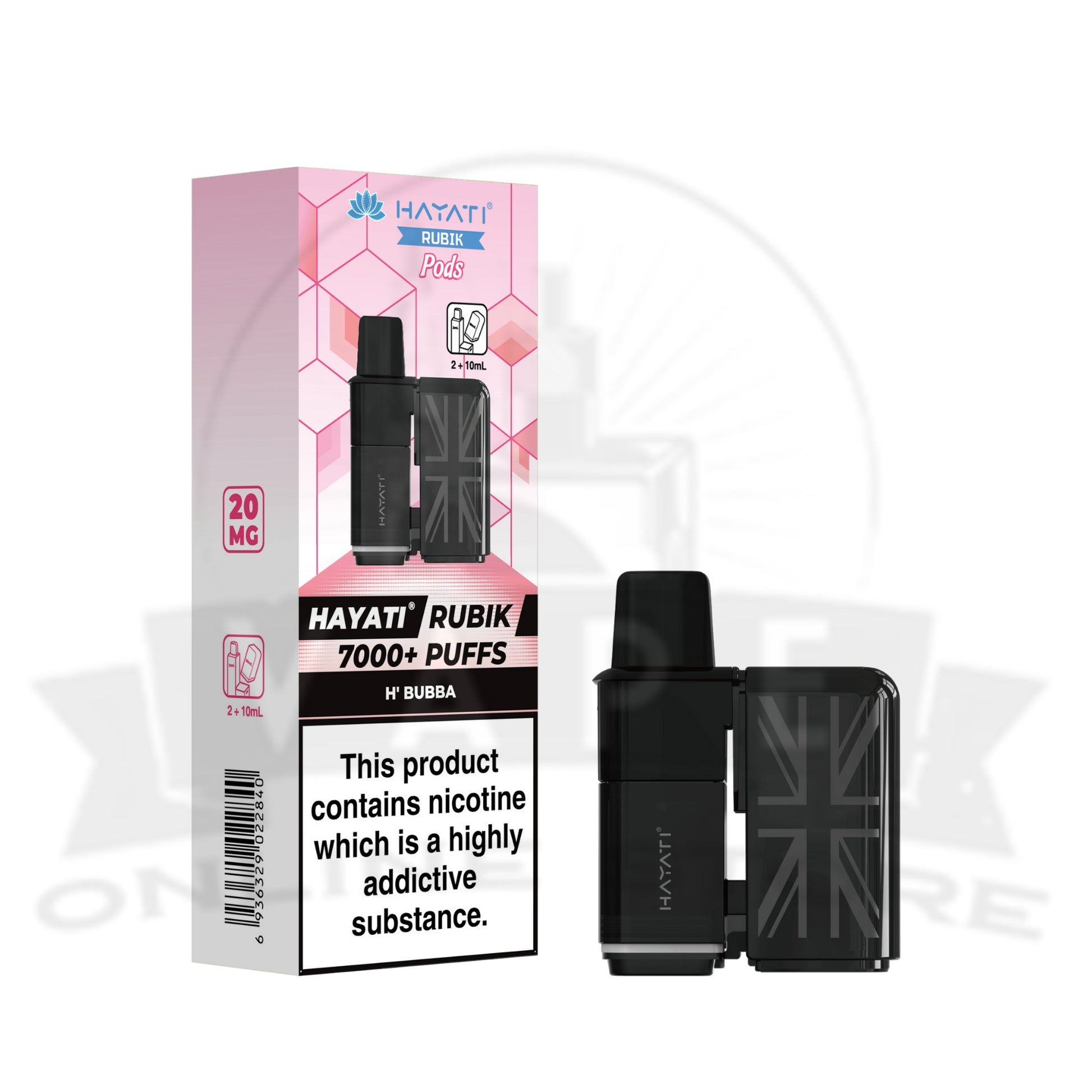 Box Of 10 Hayati Rubik 7000 Prefilled Refill Pods