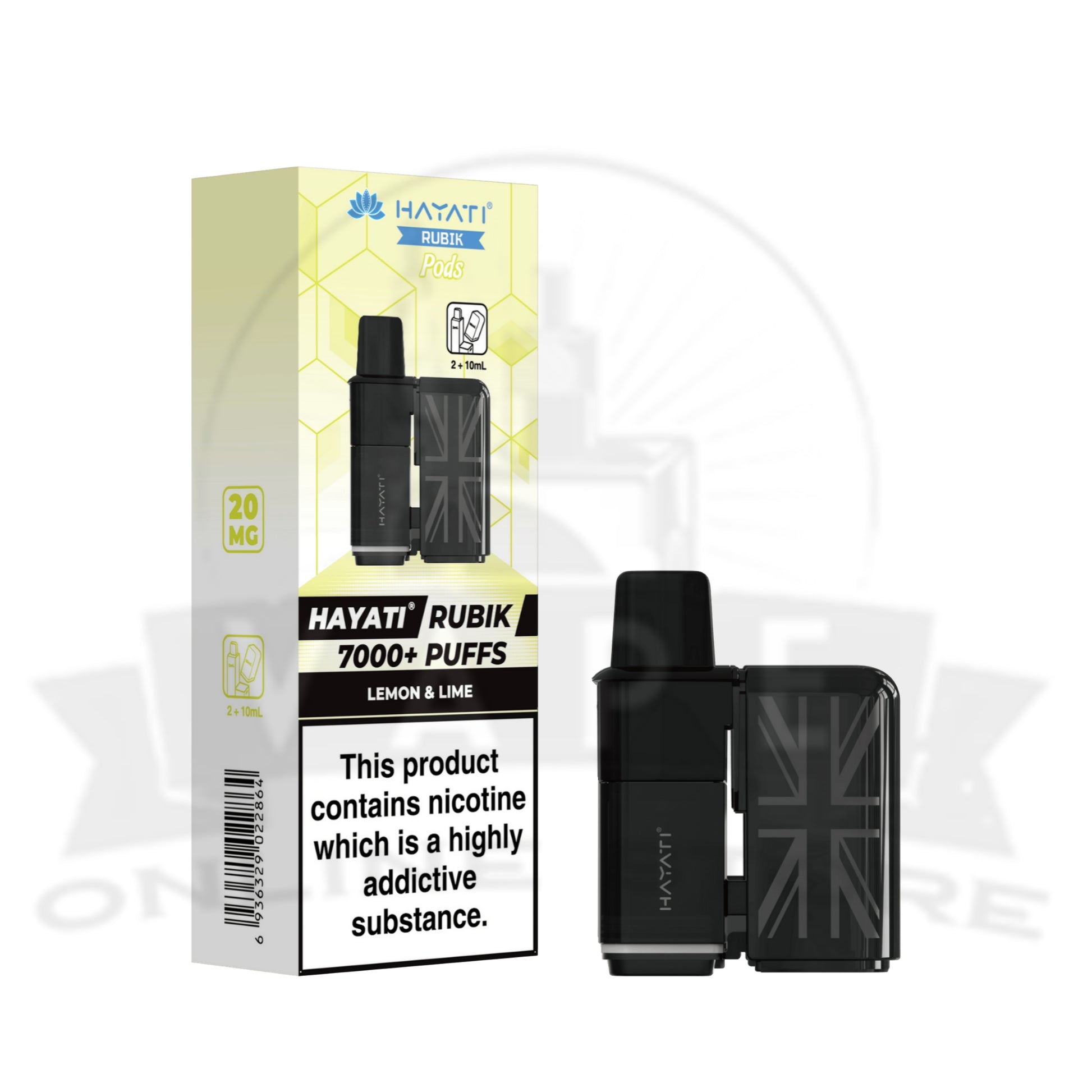Box Of 10 Hayati Rubik 7000 Prefilled Refill Pods