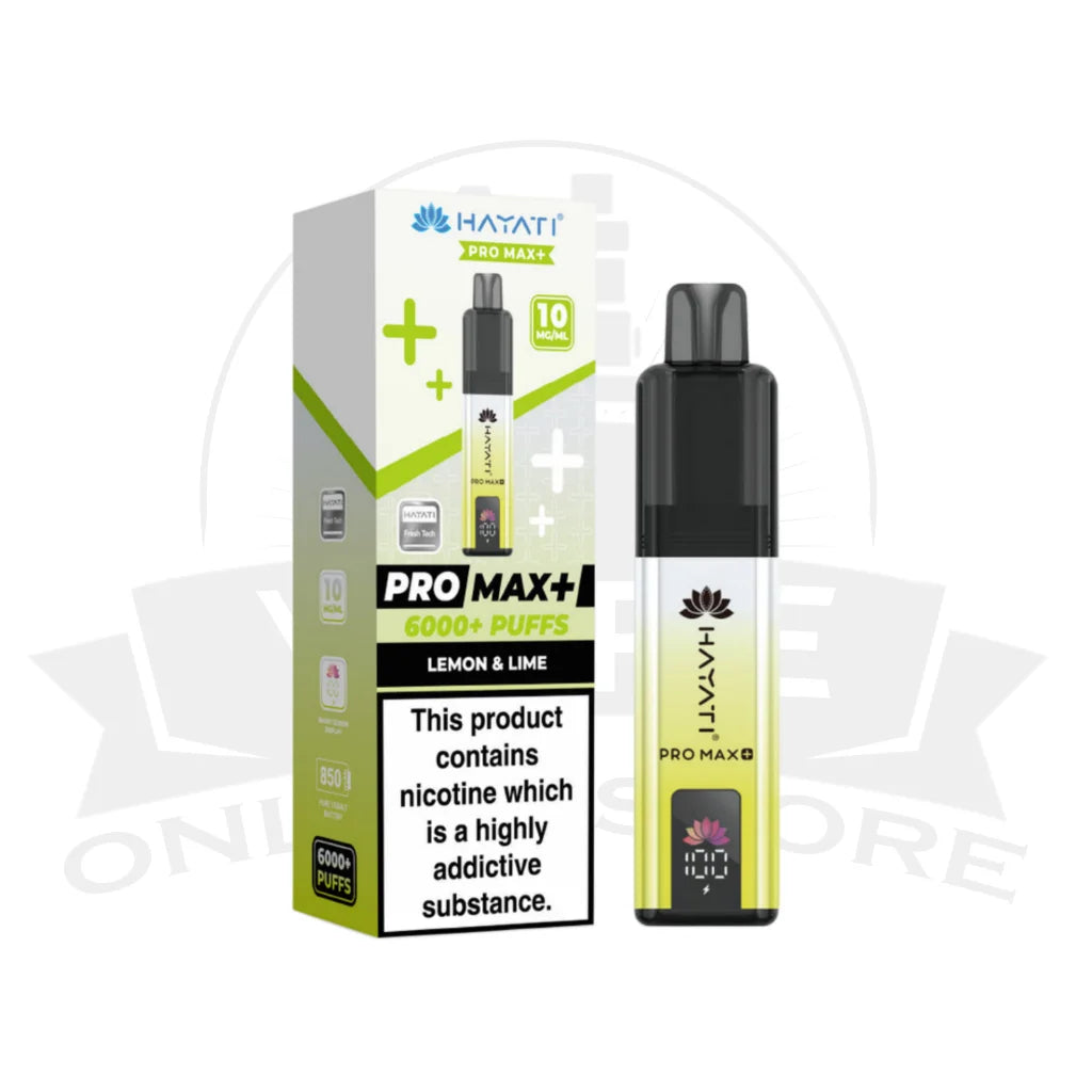 Box Of 10 Hayati Pro Max Plus 6000 Prefilled Pod Kit | 74.99£ Only