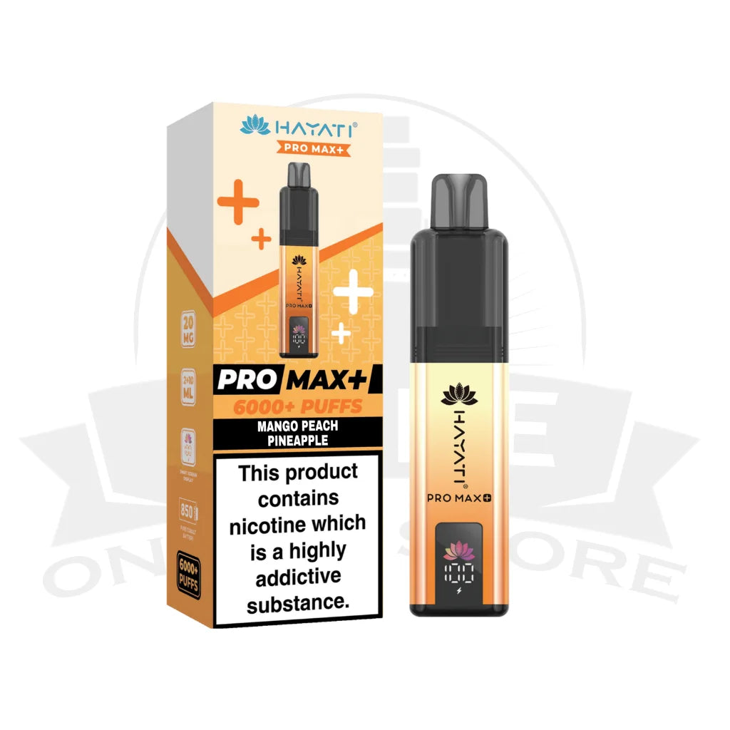 Box Of 10 Hayati Pro Max Plus 6000 Prefilled Pod Kit | 74.99£ Only
