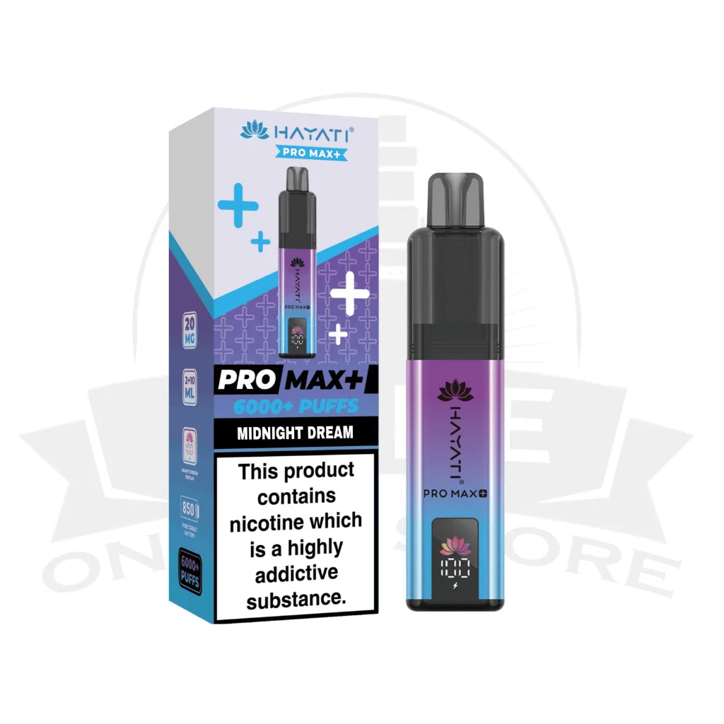 Box Of 10 Hayati Pro Max Plus 6000 Prefilled Pod Kit | 74.99£ Only