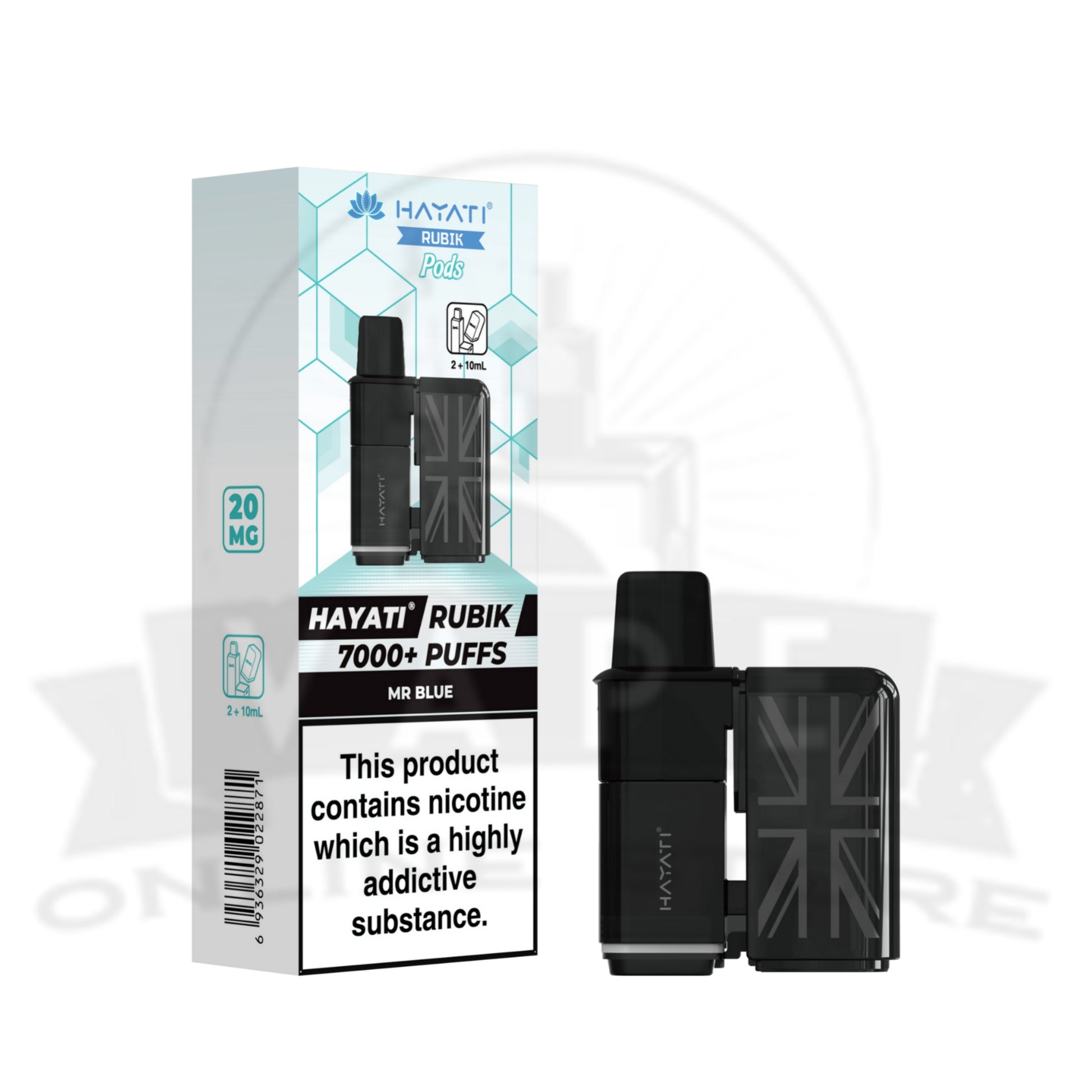Box Of 10 Hayati Rubik 7000 Prefilled Refill Pods