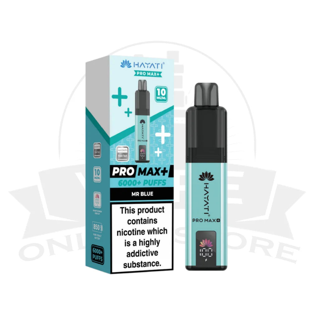 Box Of 10 Hayati Pro Max Plus 6000 Prefilled Pod Kit | 74.99£ Only