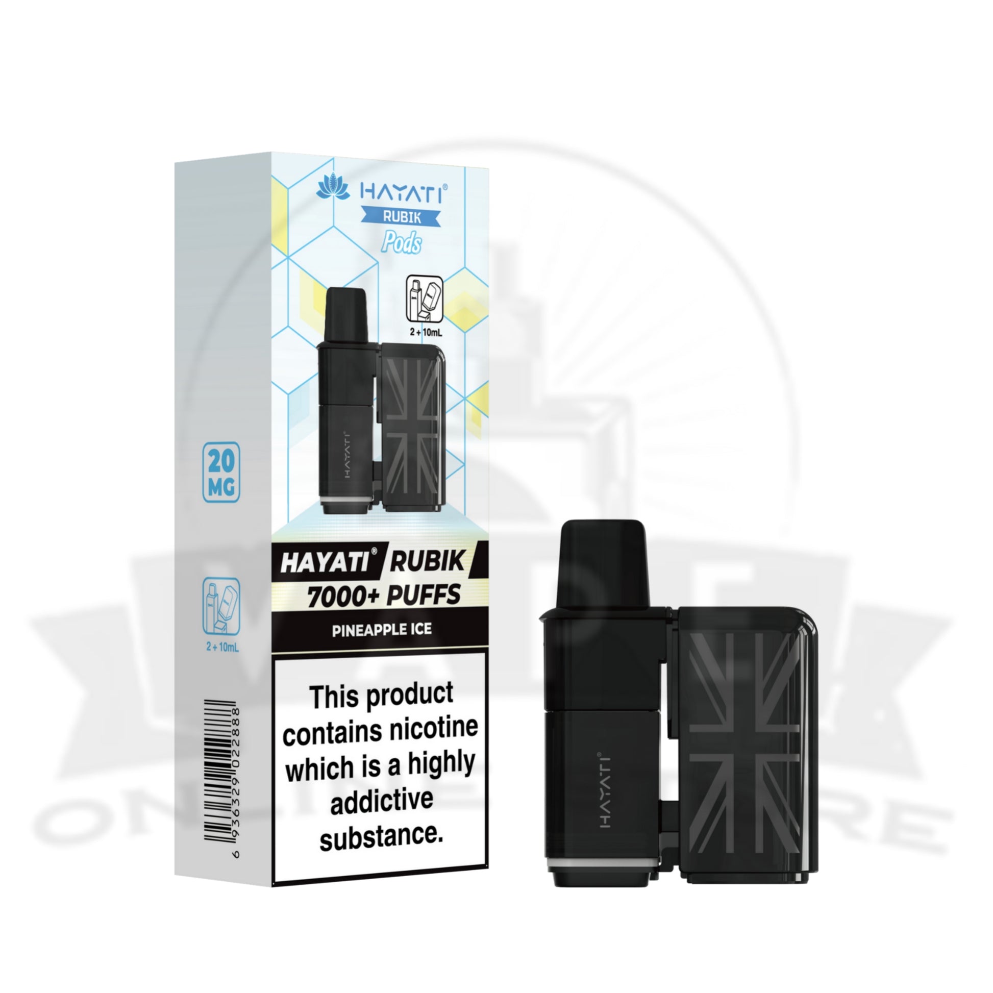 Box Of 10 Hayati Rubik 7000 Prefilled Refill Pods