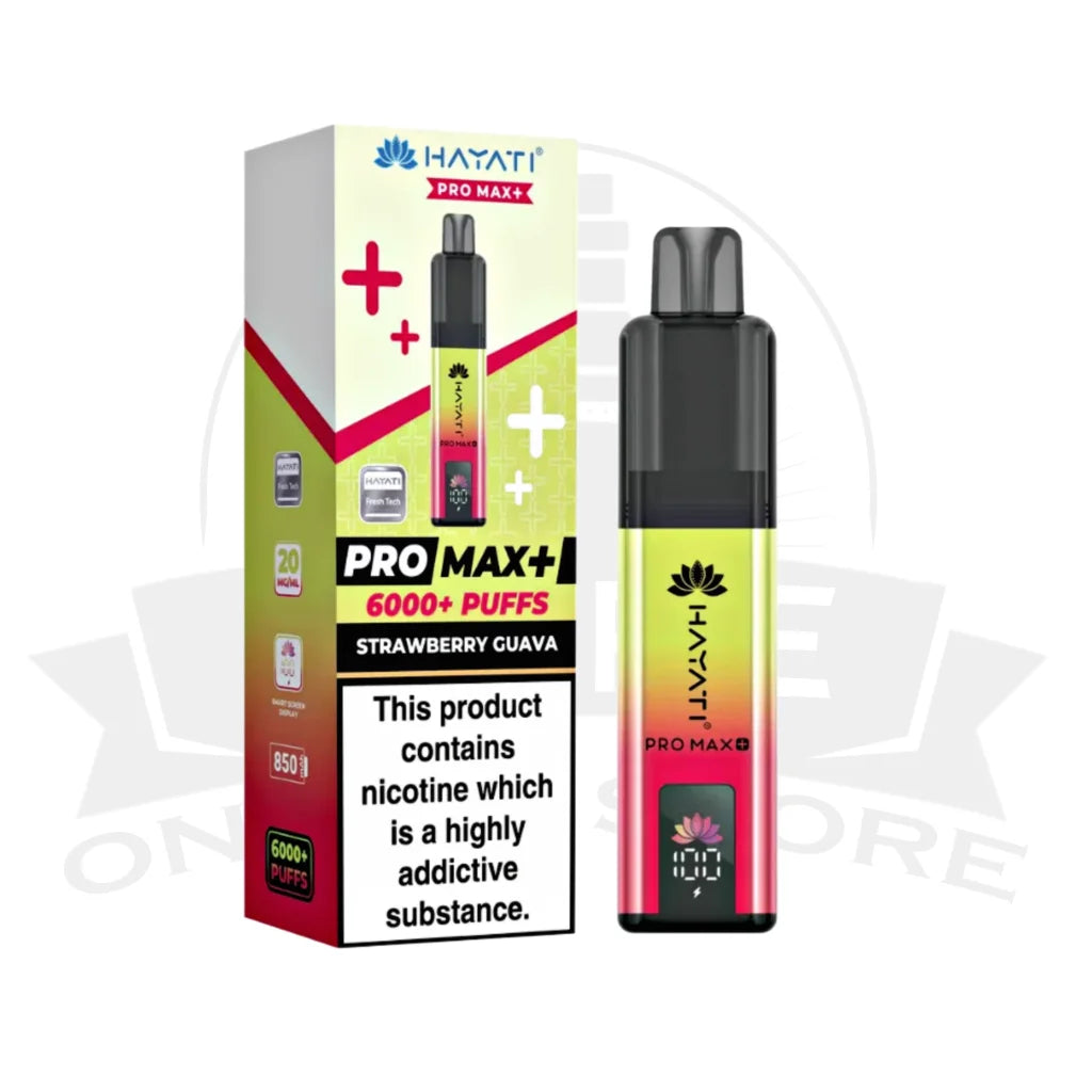 Box Of 10 Hayati Pro Max Plus 6000 Prefilled Pod Kit | 74.99£ Only